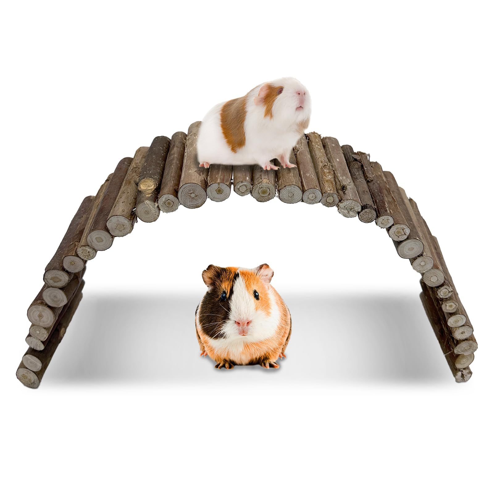 Hamiledyi Hamster Bridge Wood Hamster Climbing Ladder Rat Ladder Bridge Small Animals Cage Accessories For Dwarf Syrian Hamster 