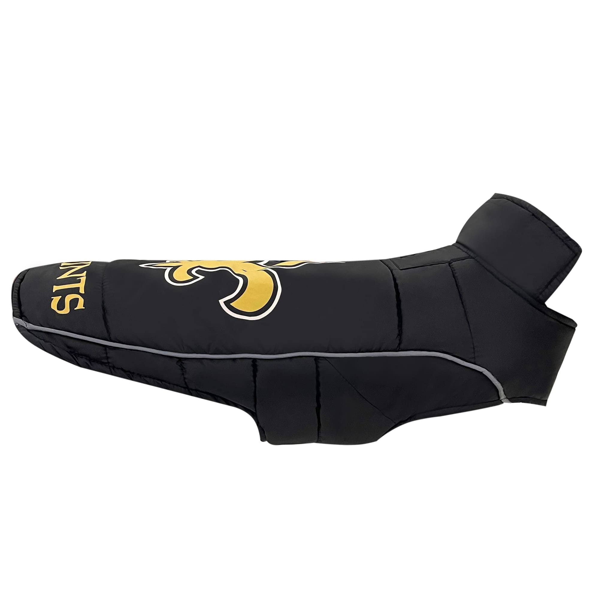 Nfl New Orleans Saints Puffer Vest For Dogs & Cats, Size Medium. Warm, Cozy, And Waterproof Dog Coat, For Small And Large Dogs/C