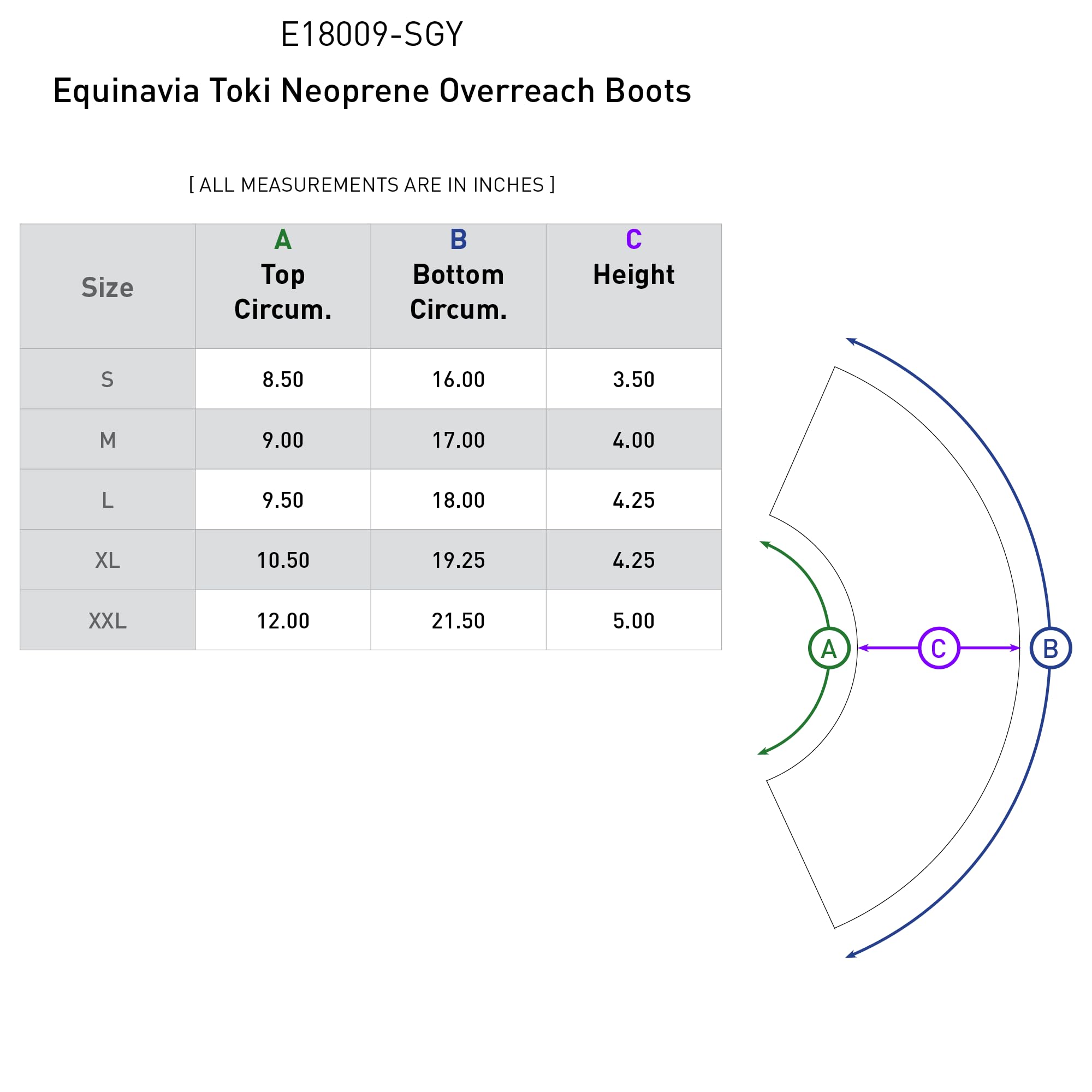 Equinavia Toki Bell Boots For Horses | Neoprene Overreach Boots - Steel Grey - L