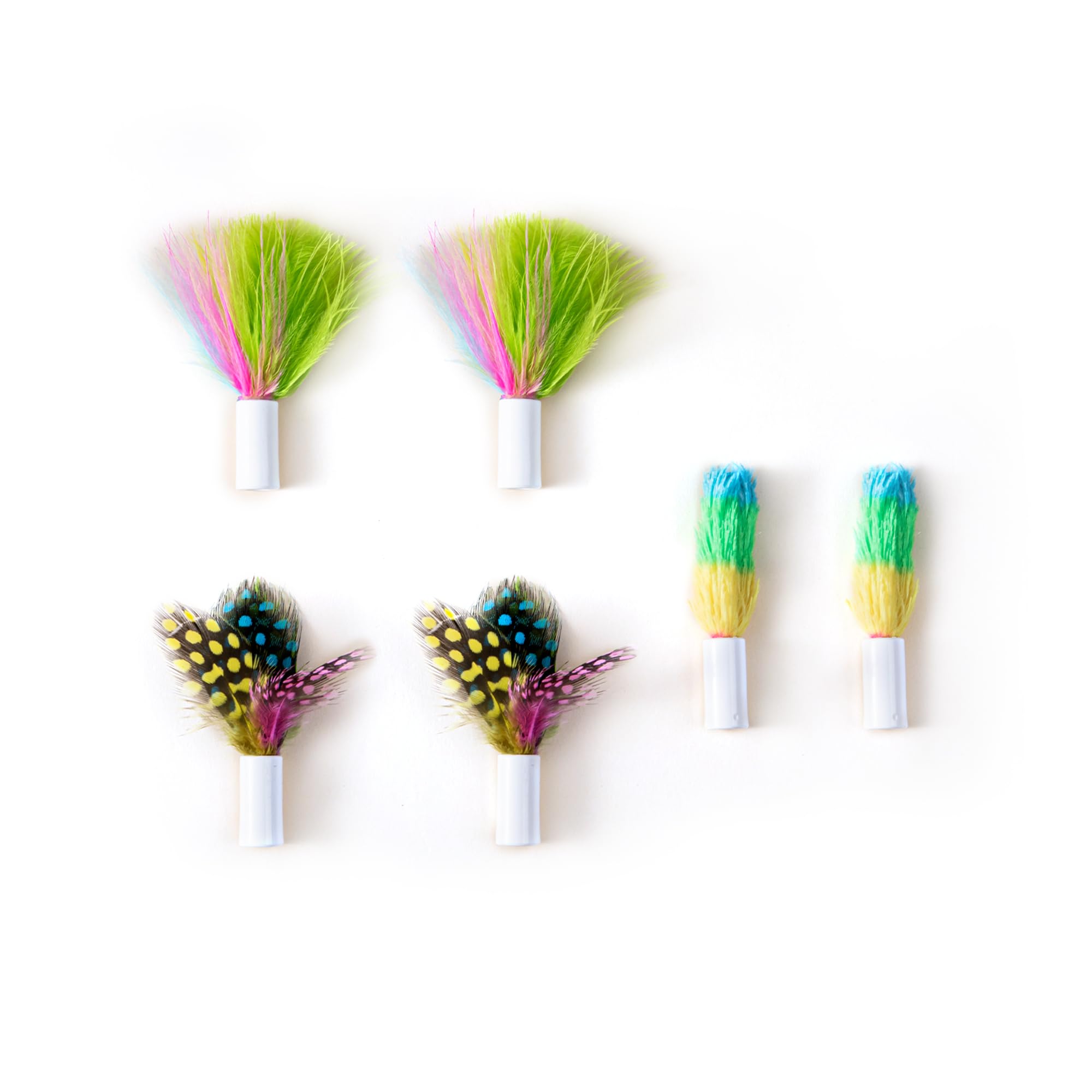 Potaroma Cat Toys 3in1 Automatic Interactive Kitten Toy, Fluttering Butterfly, Moving Feather, Track Balls, 6 Feather Replacemen