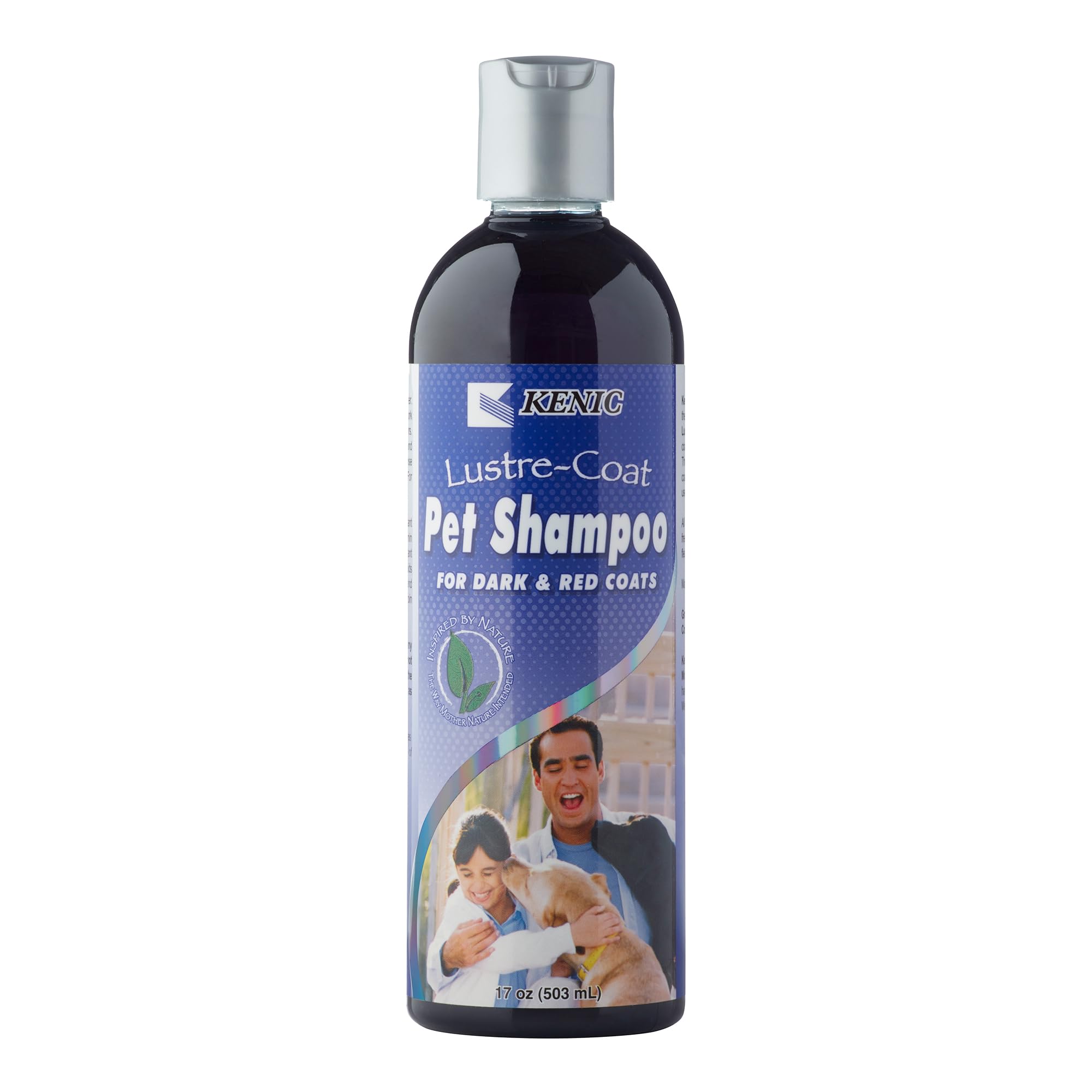 Kenic Dark Coat Dog & Cat Conditioning Shampoo - Enhances Deep Coat Color & Shine, Soap & Paraben-Free Grooming Formula, Made in