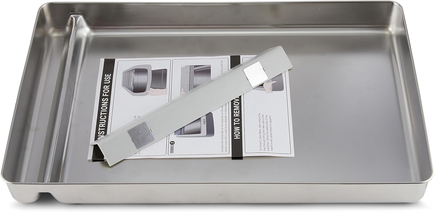 Stainless Steel Reusable Litter Tray Compatible With Petsafe Scoop-Free Self-Cleaning Cat Litter Boxes - Never Absorbs Odor, Sta