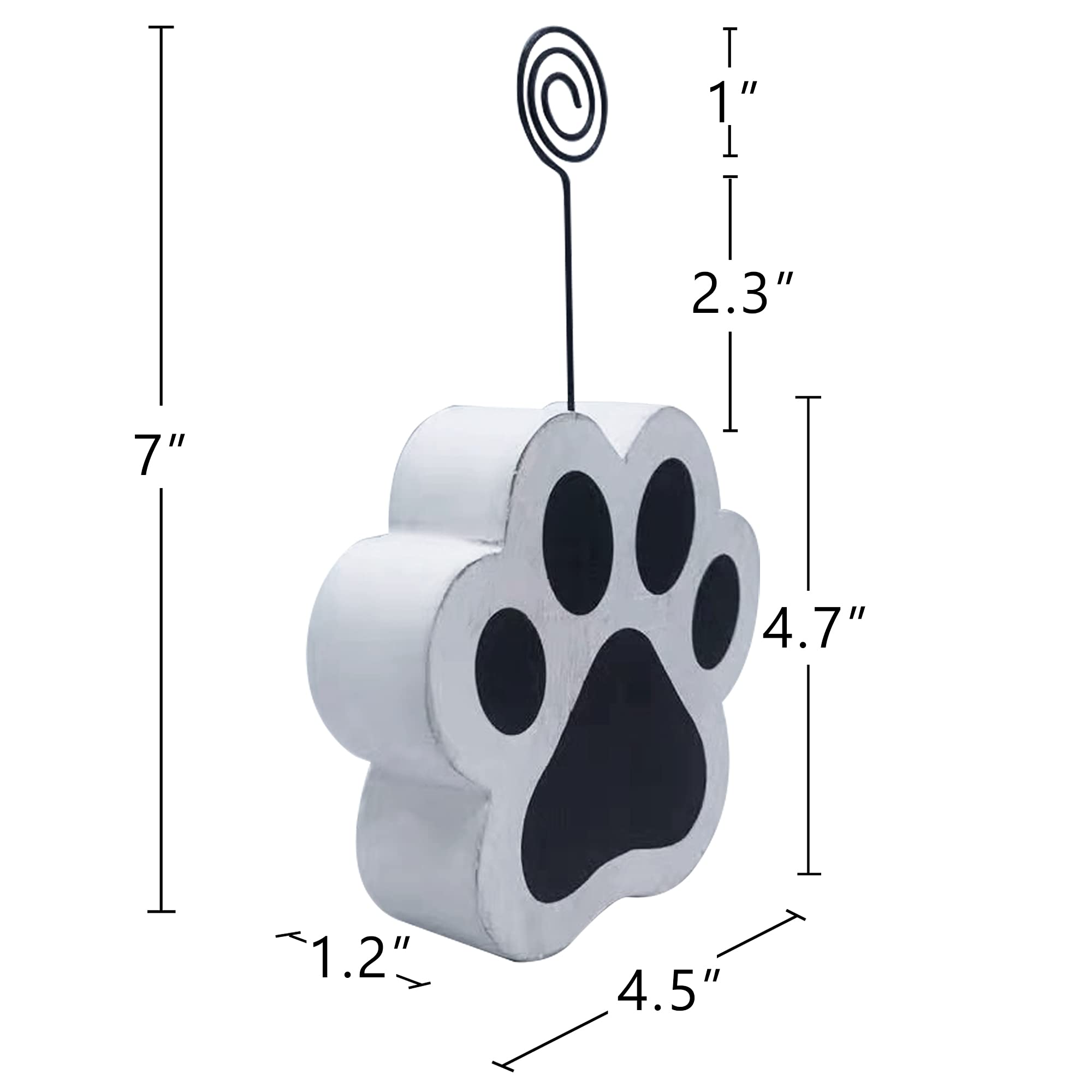 Dog Picture Frame Memorial Wood Photo Picture Holder, Place Pet Photo Holder With Wire Clip, Pet Picture Frame, Gift For Pet Dog