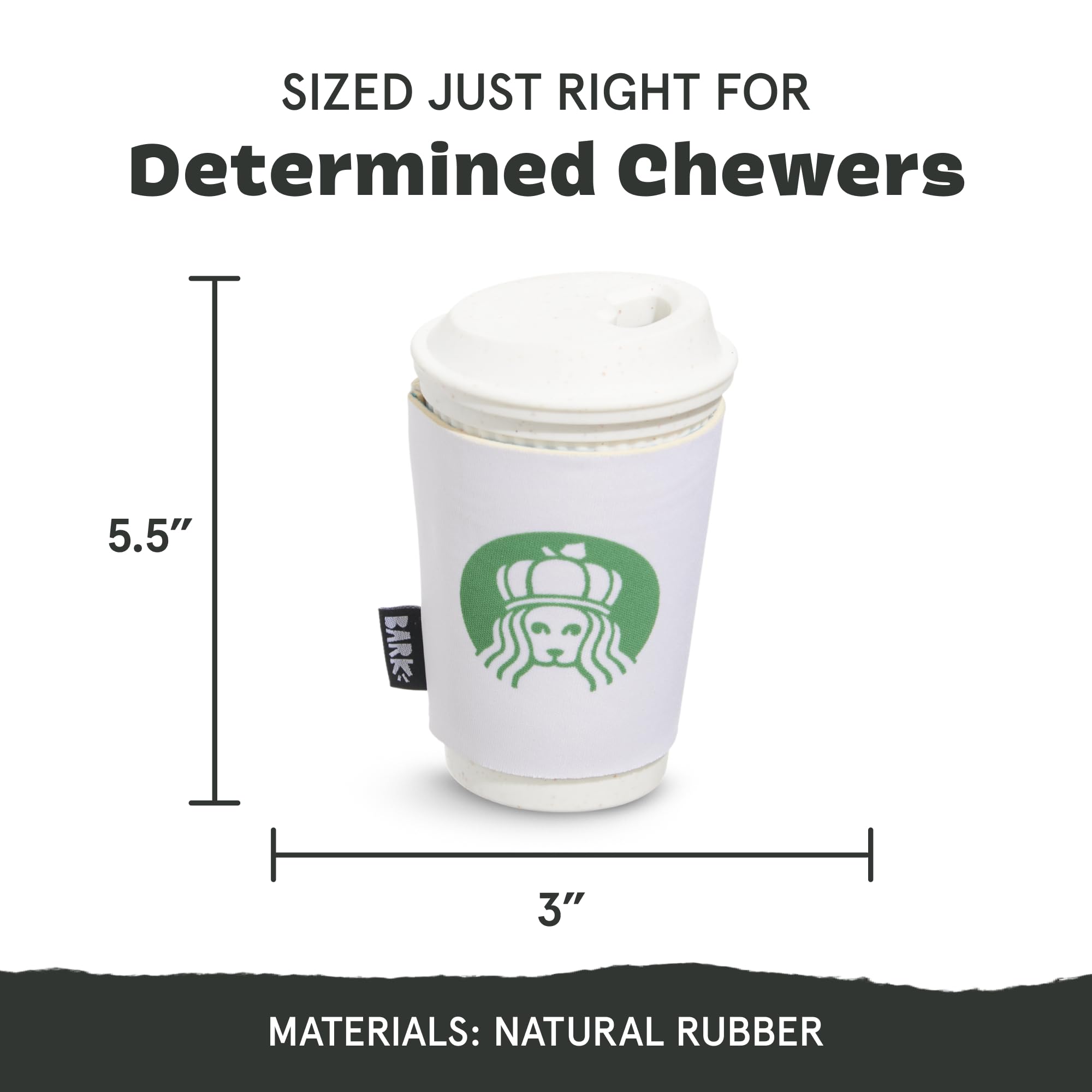 Barkbox Pupkin Spice Latte Plush Dog Toy - Plush Dog Toys - Puppy And Pet Toys For Medium To Large Dogs