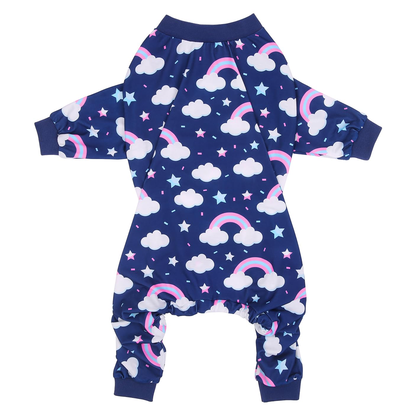 Hde Dog Pajamas One Piece Jumpsuit Lightweight Dog Pjs Shirt For M-3Xl Dogs Rainbows - 2Xl