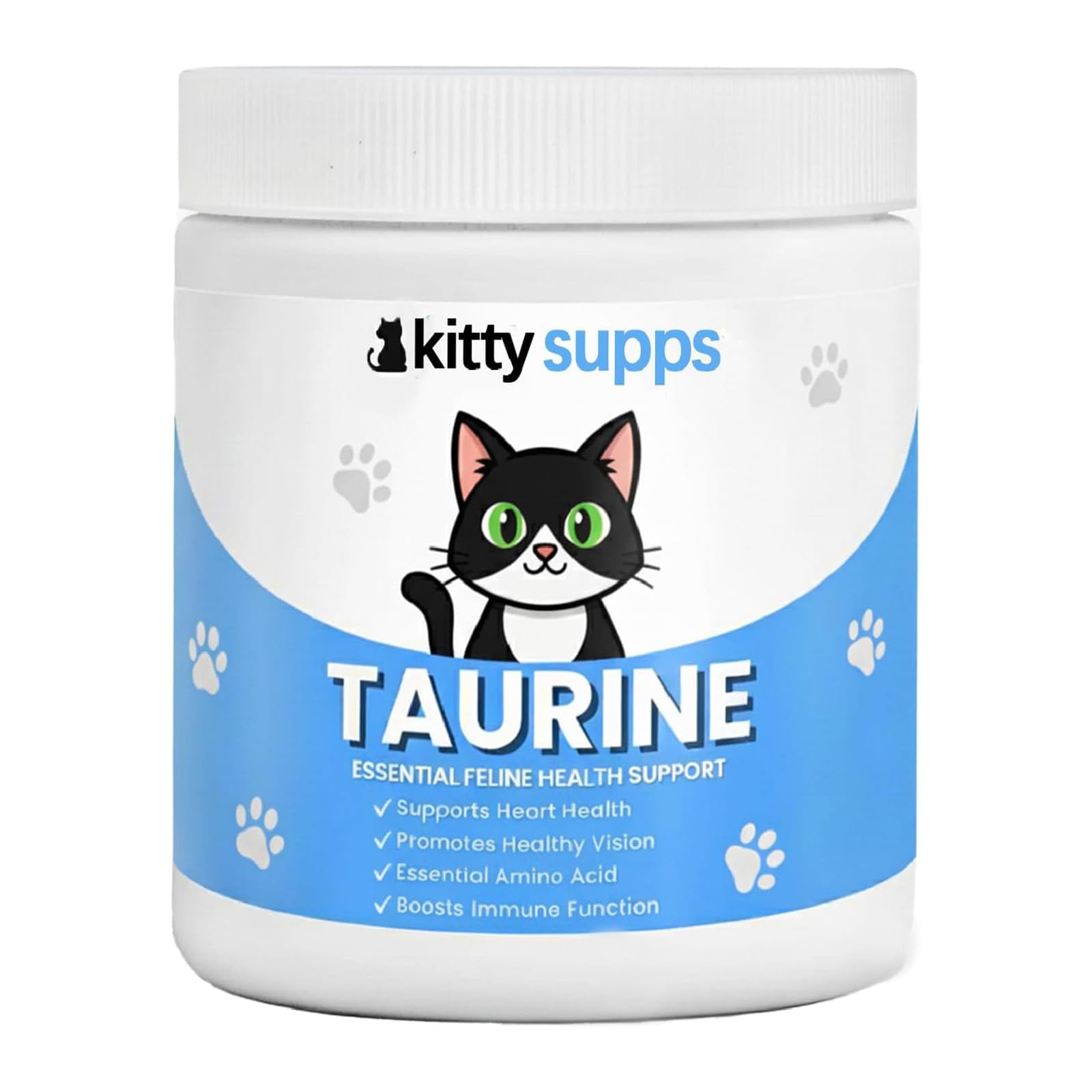 KittySupps Taurine Supplement for Cats,KittySupps Taurine for Cats - Supports Heart, Eyes & Immunity, Promotes Energy & Healthy 