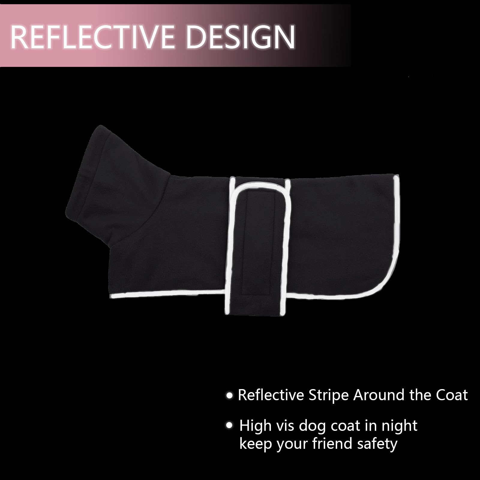 Dachshund Coats Sausage Dog Fleece Coat In Winter Miniature Dachshund Clothes With Hook And Loop Closure And High Vis Reflective