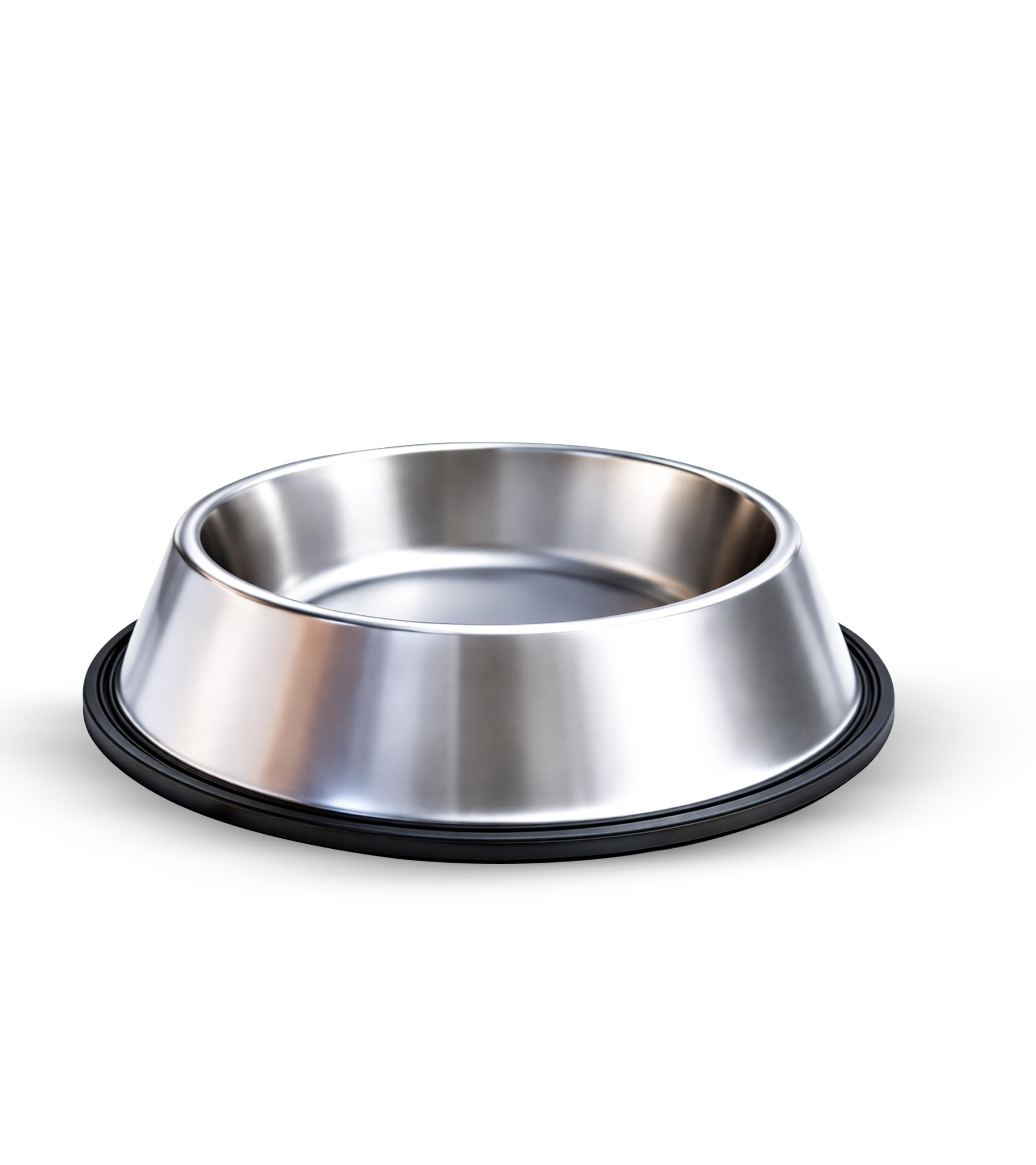 Tromso Stainless Steel Dog Food Bowl 1180 Ml Durable Dog Feeding Bowl Medium Size Non Slip Pet Bowl For Dogs Puppies Cats Food W