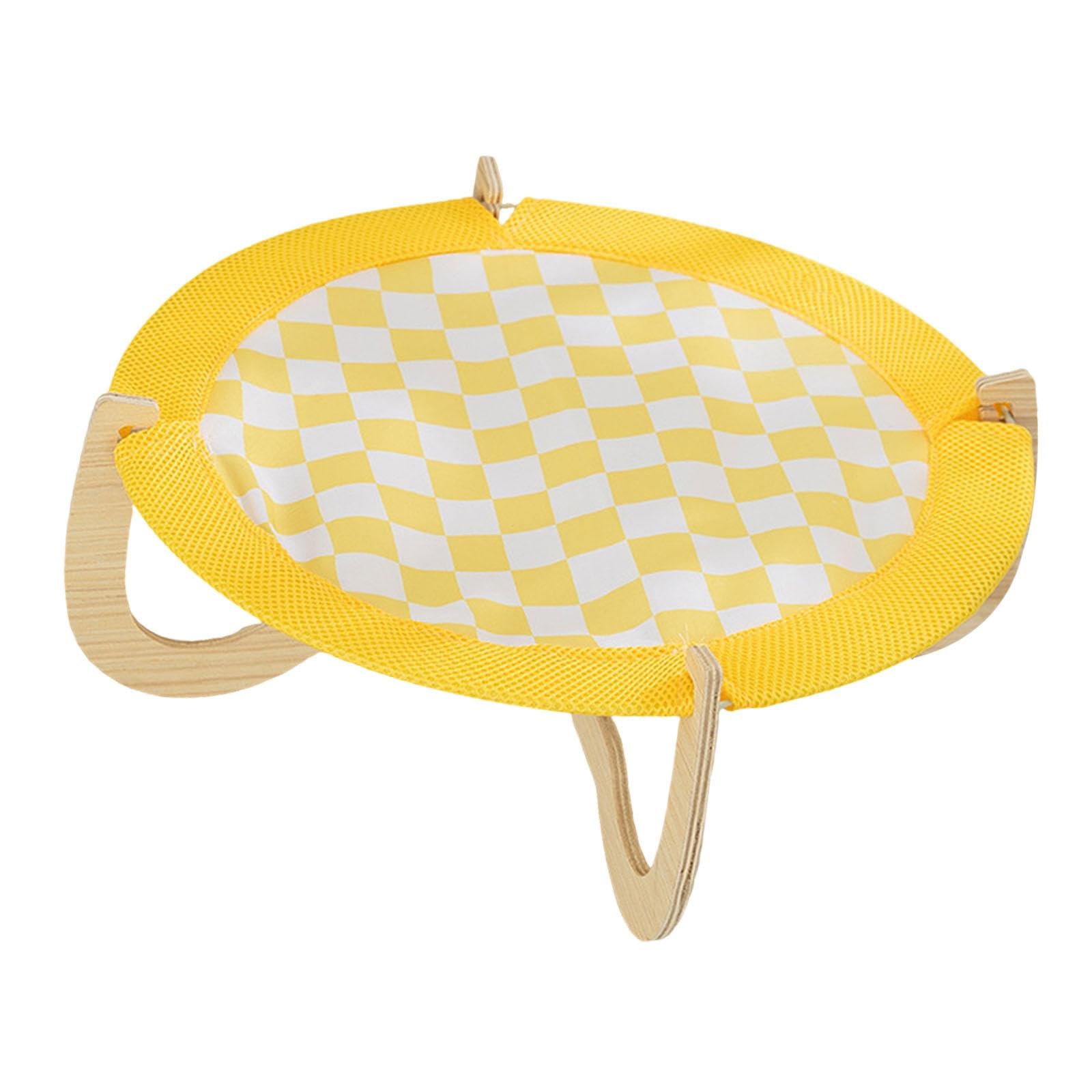 Enakshi Elevated Pet Bed Rest Sleeping Portable Sofa Detachable Nest Cooling Bed Cot Yellow|Pet Supplies | Dog Supplies | Beds