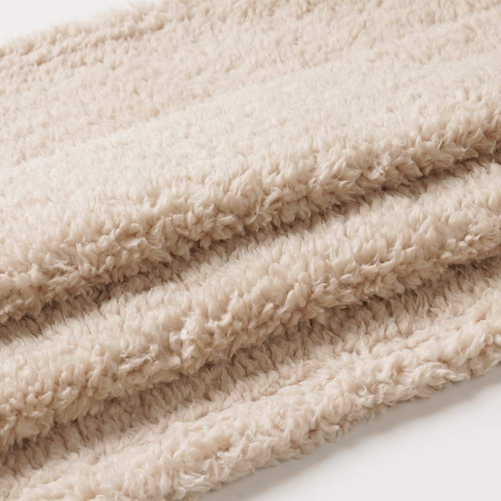 1 Pack 3 Calming Blankets Fluffy Premium Fleece Pet Blanket Soft Sherpa Throw For Dog Puppy Cat Beige Large (41'' X31'')
