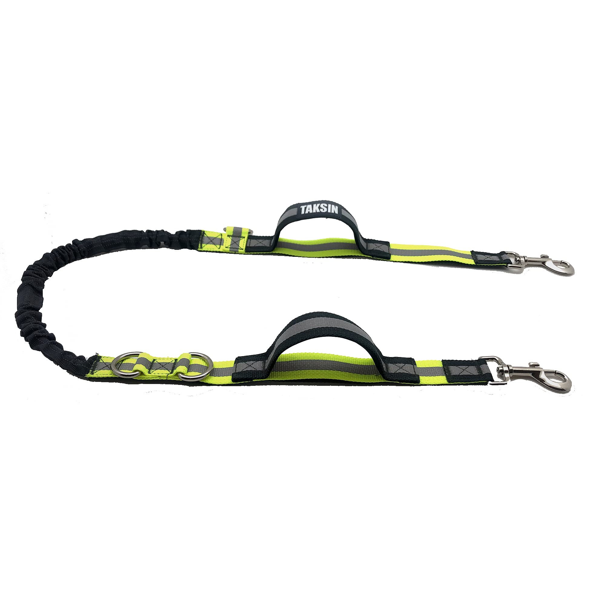 Additional Leash Only For Taksin The Ultimate Leash System, Super Reflective Leash W/Shock Absorbing Bungee & Two Padded Handles