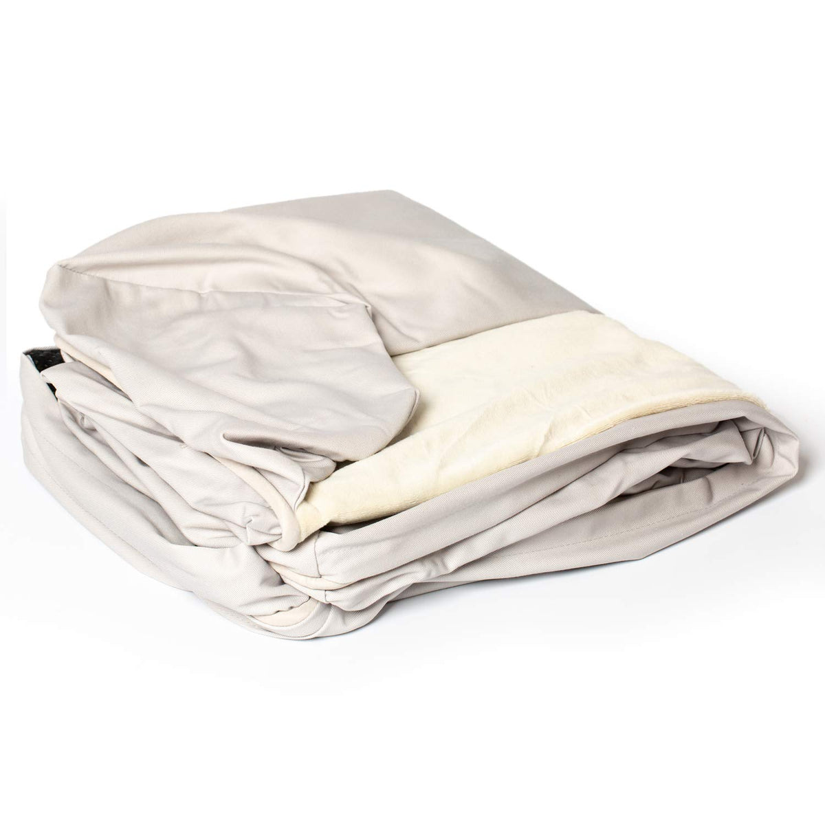 Petfusion Ultimate Dog Lounge Replacement Cover For Large Dog Bed Machine Washable Cover - Sandstone - Large
