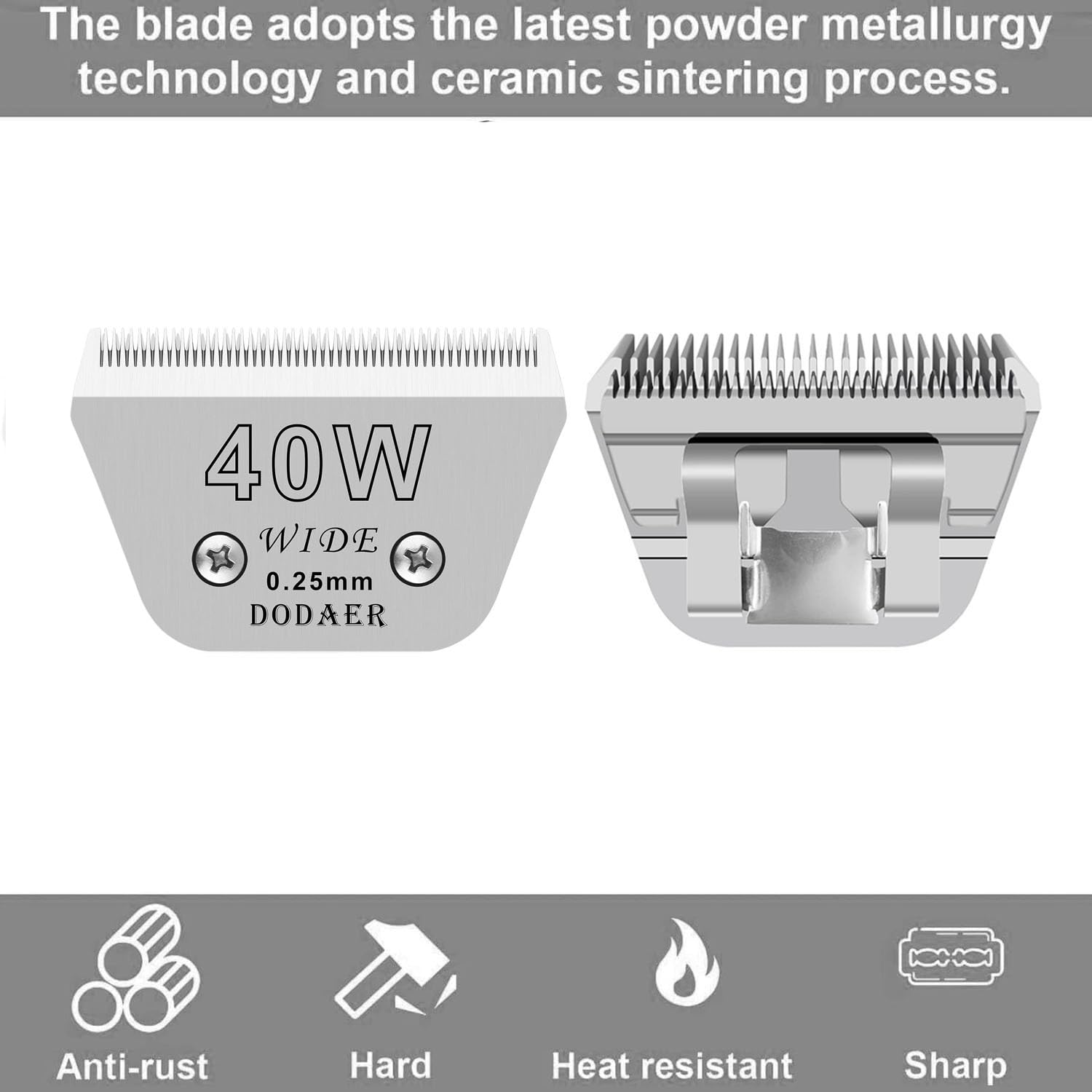 Wide Blades For Dog Grooming Blades Compatible With Andis Dog Clippers,40W Dog Clipper Blades Compatible With Oster A5,Wahl Km10