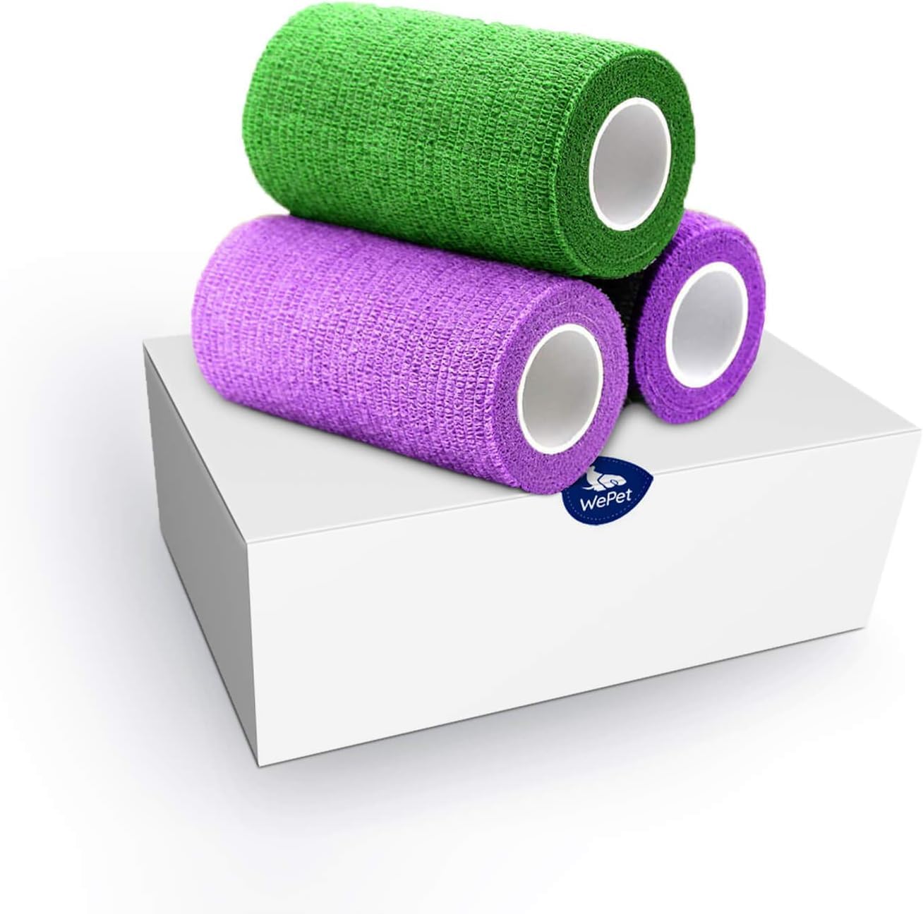 WePet Pet Wrap, Self-Adhesive Non-Woven Bandage, Emergency Cohesive Gauze, for Dogs, Cats, Horse, Birds, Wounds, Wrist Healing, 