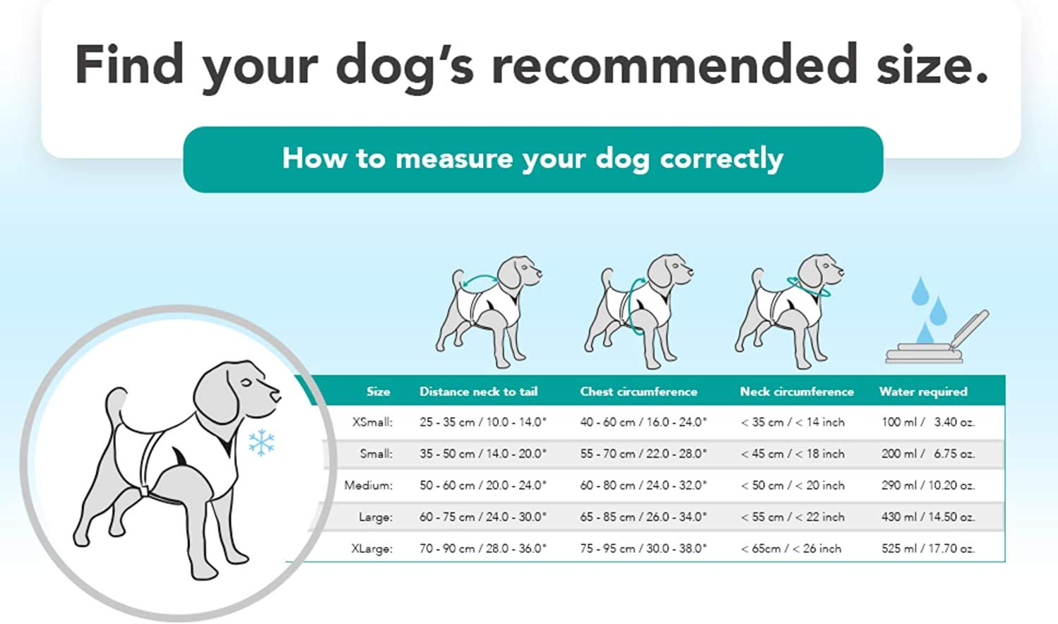 Suitical Dry Cooling Vest For Dogs | Canine Cooling Vest For Hot Weather | Dog Cool Down Jacket | Machine Washable | S | Neck To Tail 14”- 20” | Chest 22-28” Around | Neck Circumference 18” | Silver