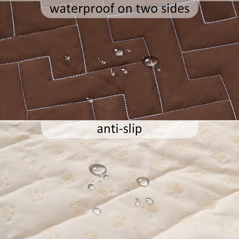 Fuguitex Waterproof Dog Bed Cover Couch Cover For Pet Anti-Slip Blanket For Loveseat Sofa Recliner L-Shape Sofa Furniture Protrc