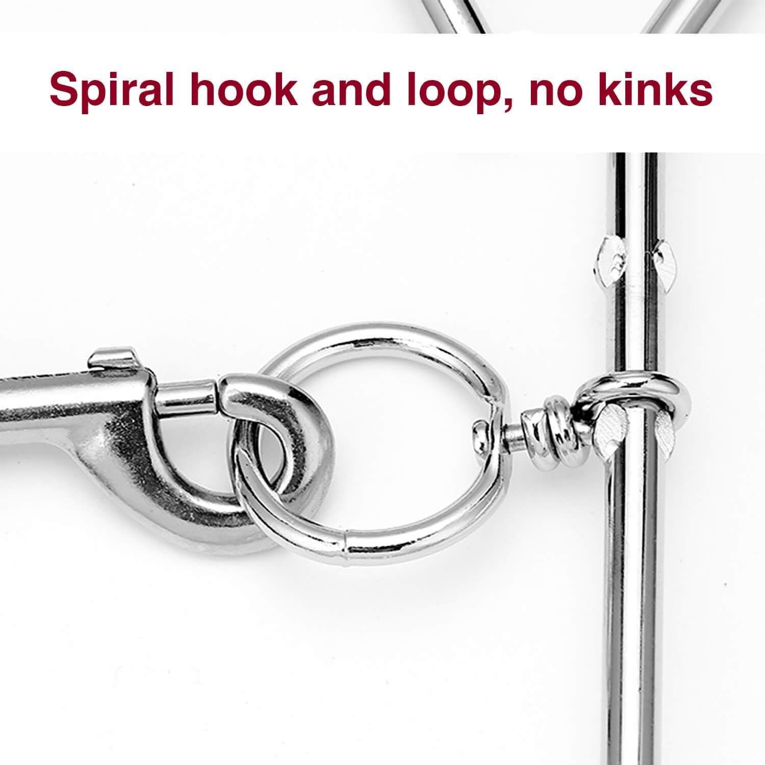 Frxat Dog Tie Out Stake, Outside Dog Leash&Chain For Camping And Yard, 18'' Heavy Duty Anti Rust Spiral Stake For Medium-Large D