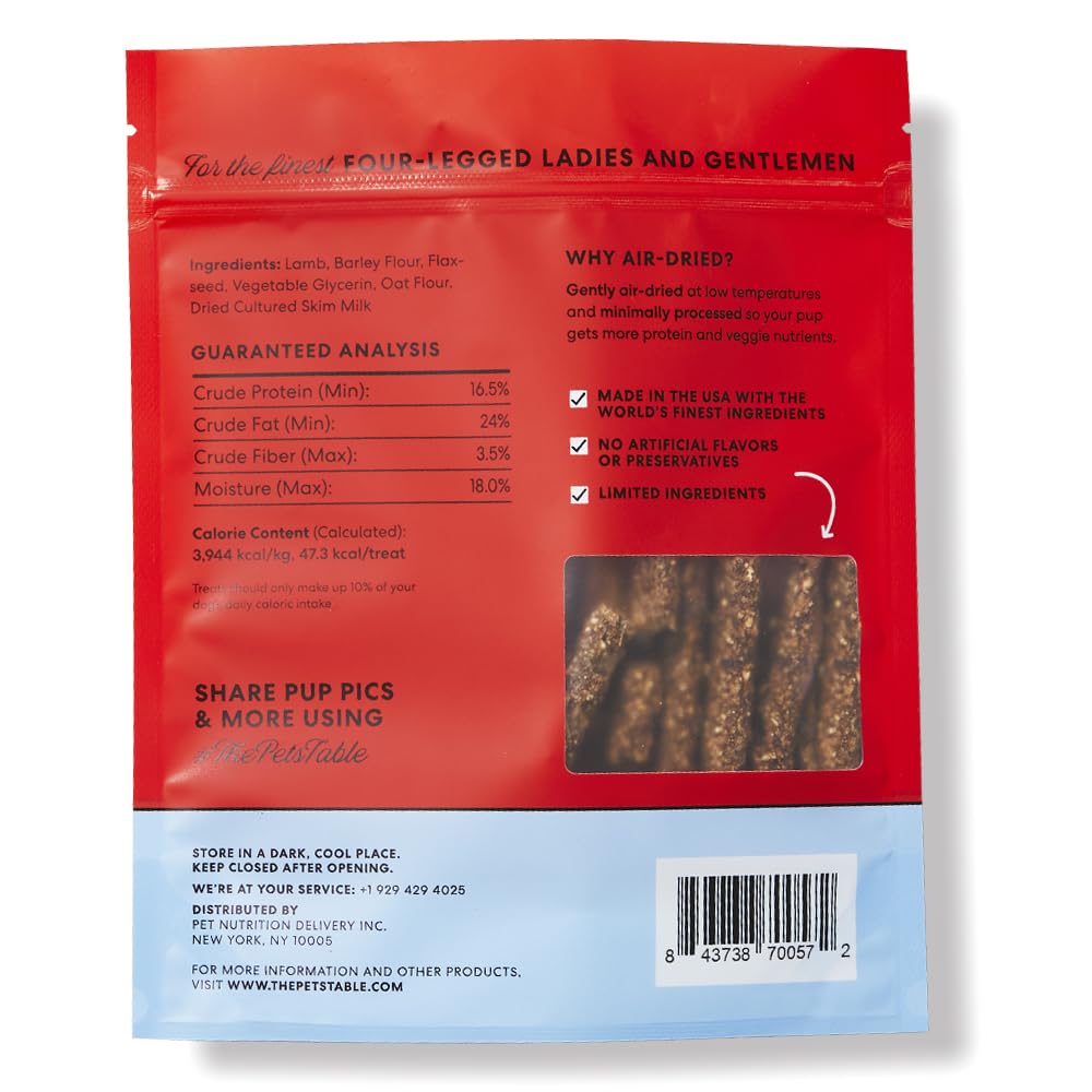 The Pets Table Air-Dried Healthy Dog Treats, Limited Ingredient Diet, 8 oz - Perfect for Picky Eaters