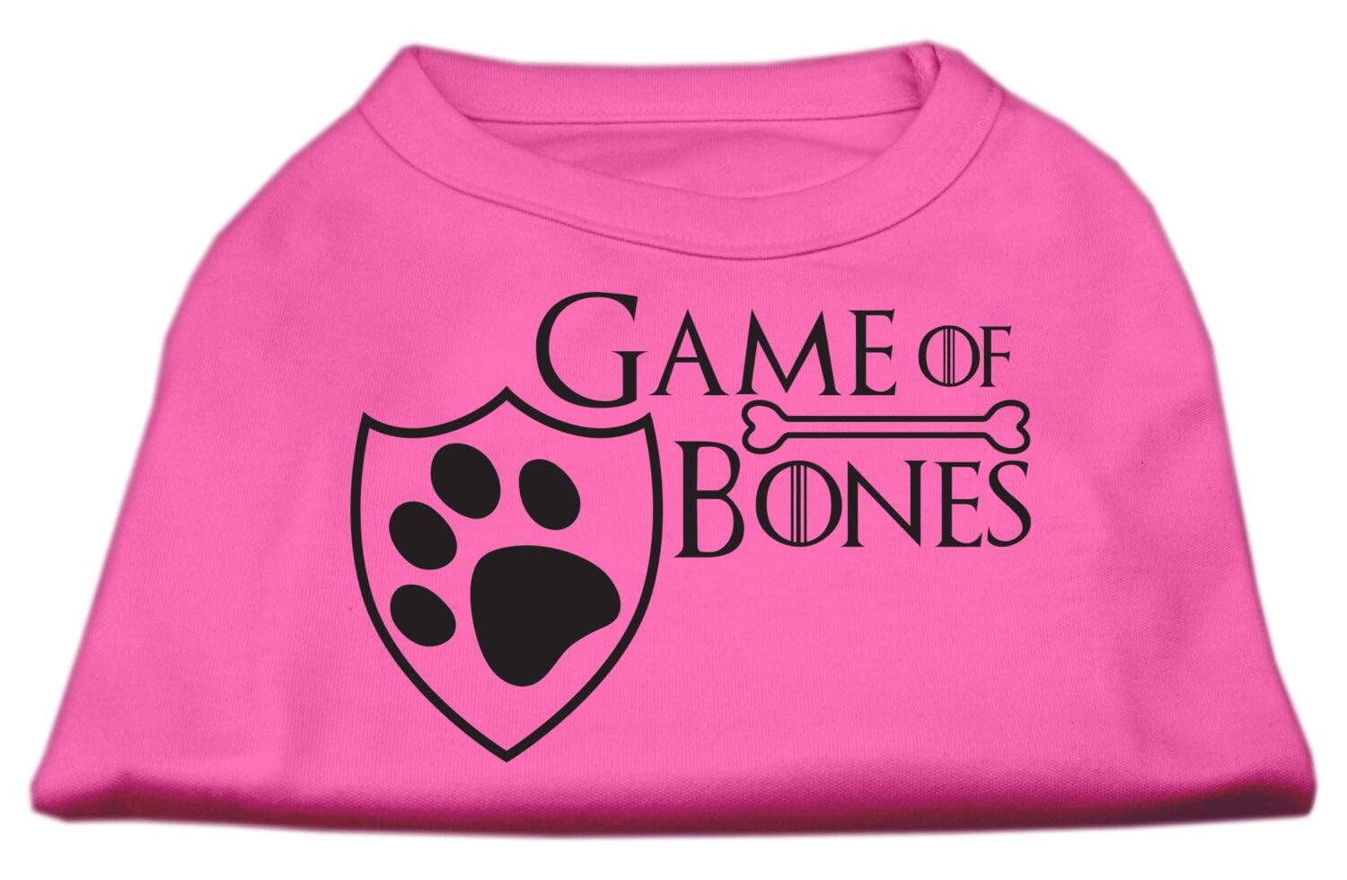 Pet Dog & Cat Shirt Screen Printed, 'Game Of Bones' Purple Xl (14-20 Lbs.)