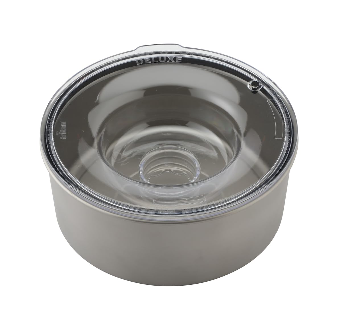 Slopper Stopper Dripless Water Bowls - Titanium Bowl Unit - for Medium Breed 21-50 Lbs, 9.84    Dia, 1 Gallon Capacity