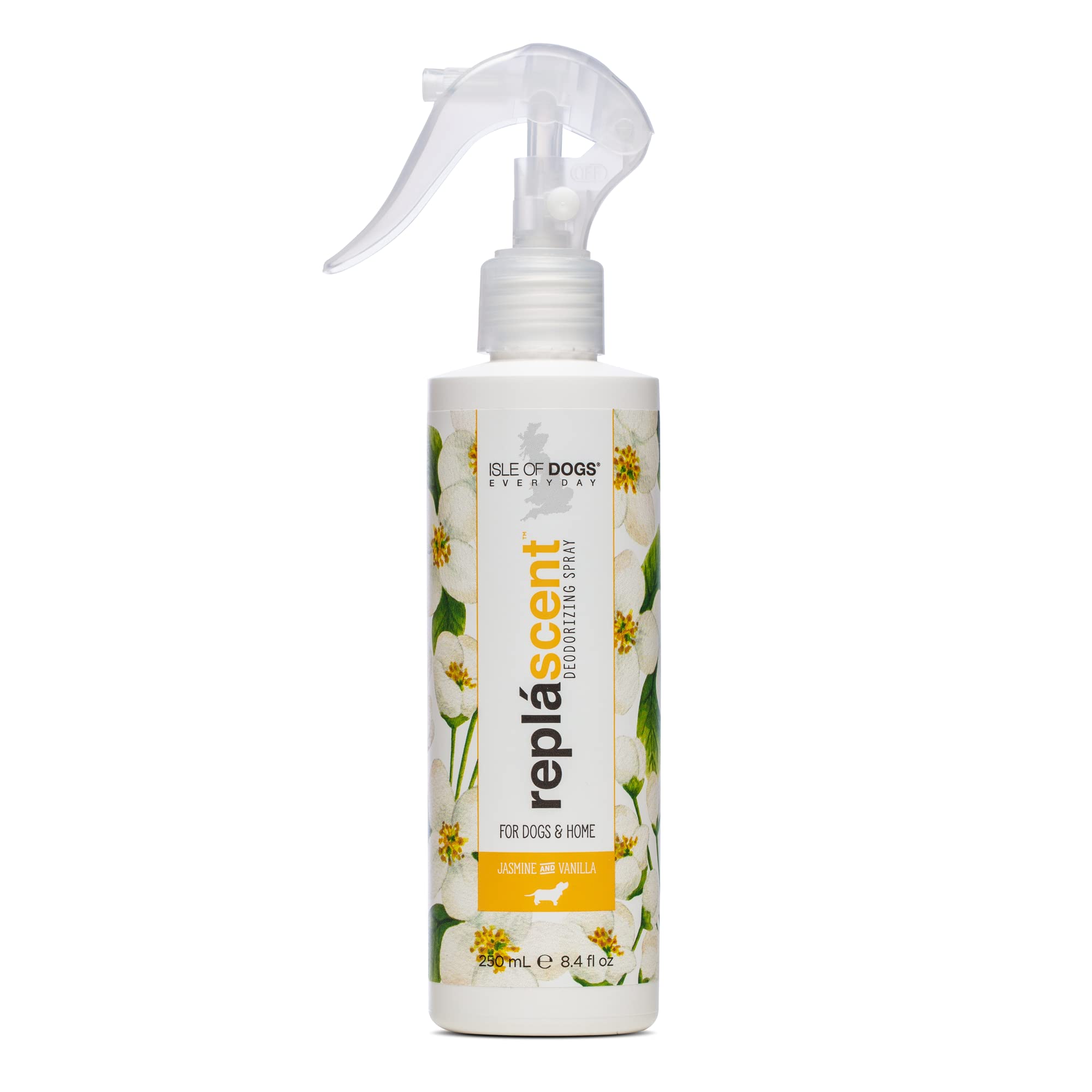 Isle of Dogs Replascents Odor Neutralizing Spray, Jasmine & Vanilla, 8 Ounce (7338)