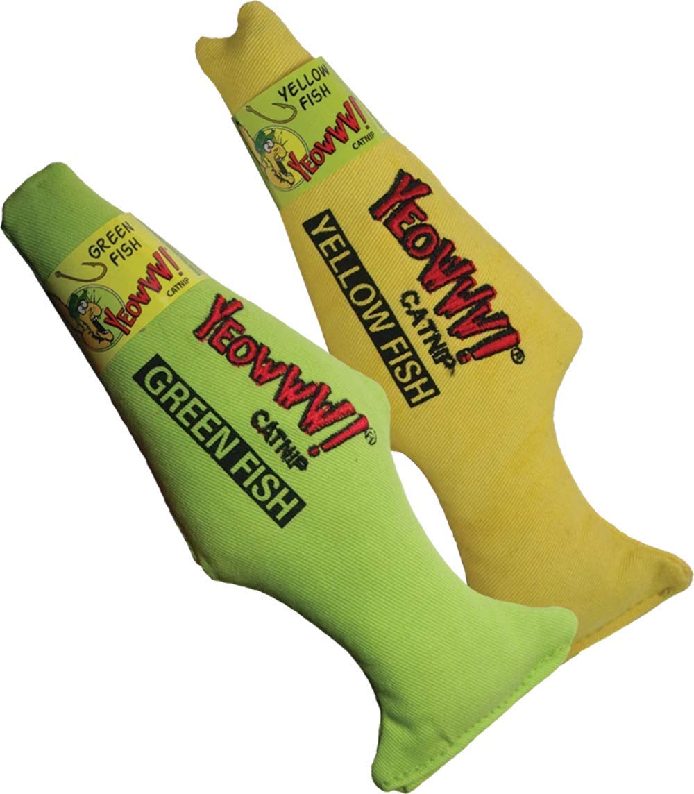 Yeowww! Catnip Toy, Yellow Fish
