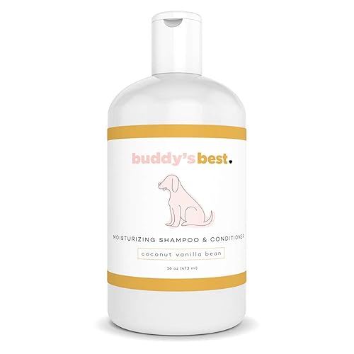 Buddy'S Best Dog Shampoo For Smelly Dogs - Dog Shampoo And Conditioner For Dry And Sensitive Skin - Moisturizing Puppy Wash Shampoo, Coconut Vanilla Bean Scent, 16Oz
