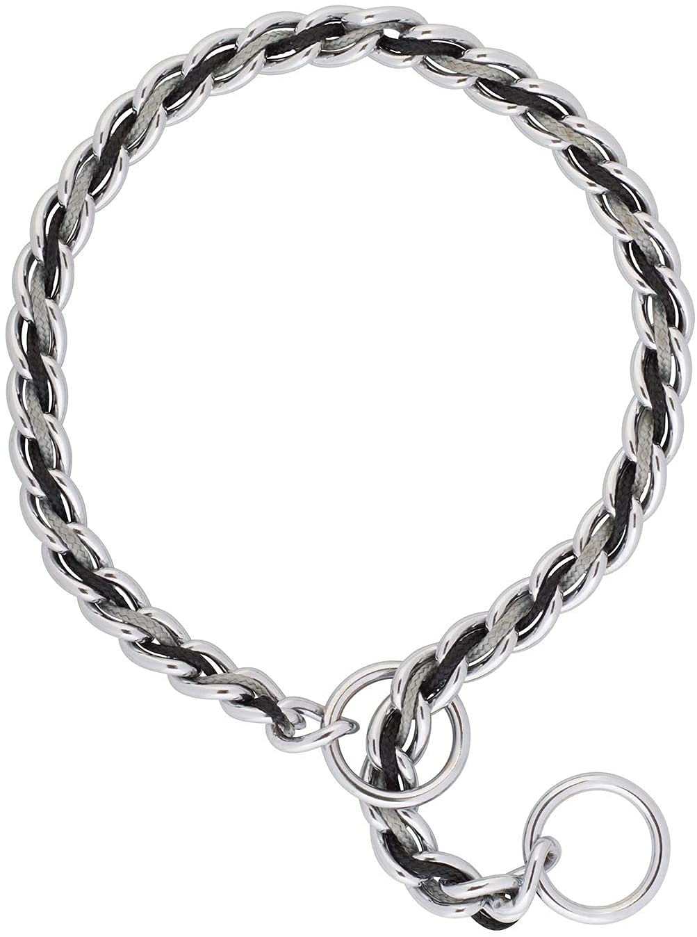 Terrain D.O.G. Laced Chain Slip Collar, 22-Inch X 3.5 Mm, Gray/Black