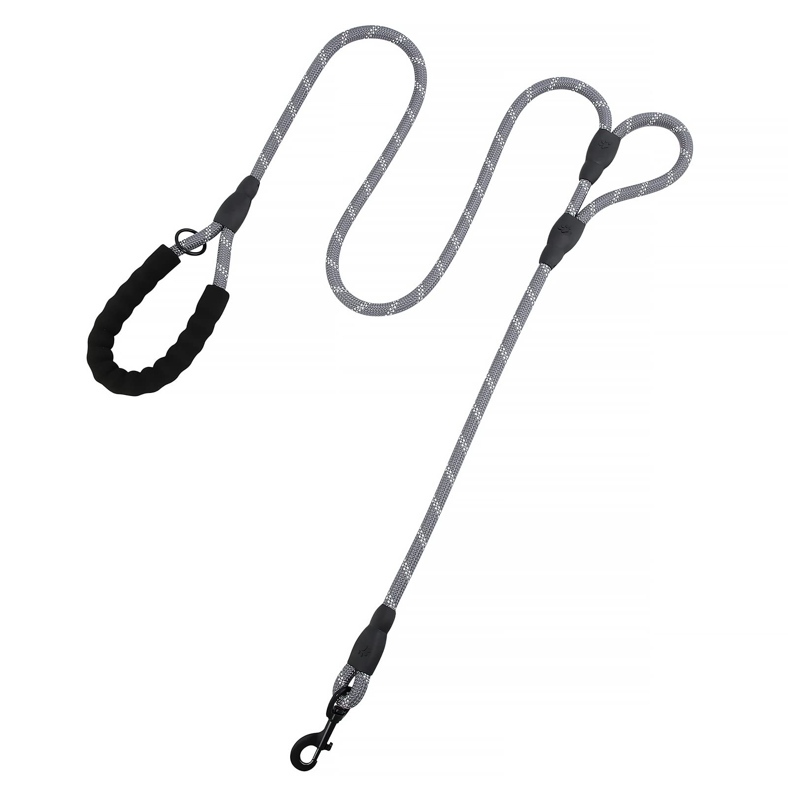 Plutus Pet Rope Dog Leash 6Ft Long, Heavy Duty,Reflective Double Handle Leash For Safety Training, For Medium Large Dogs, Dual H