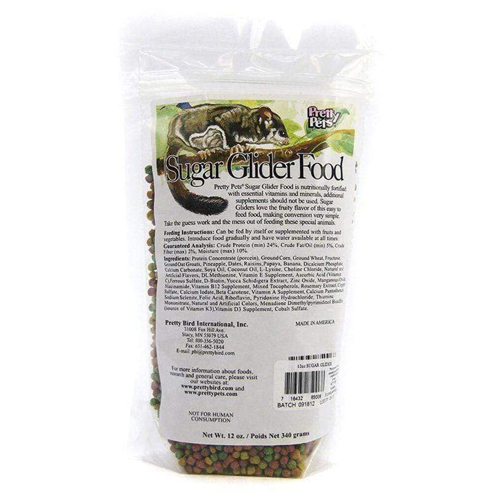 Pretty Bird International Sugar Glider Food for Birds, 12-Ounce