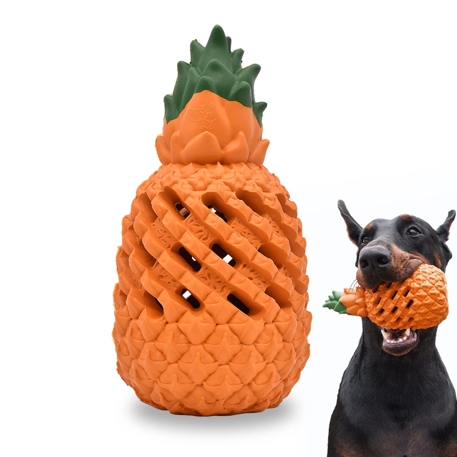 PETOPIA Dog Toys for Large Dogs, Pineapple Dog Chew Toys for Aggressive Chewers, Indestructible Dog Toys for Aggressive Chewers,
