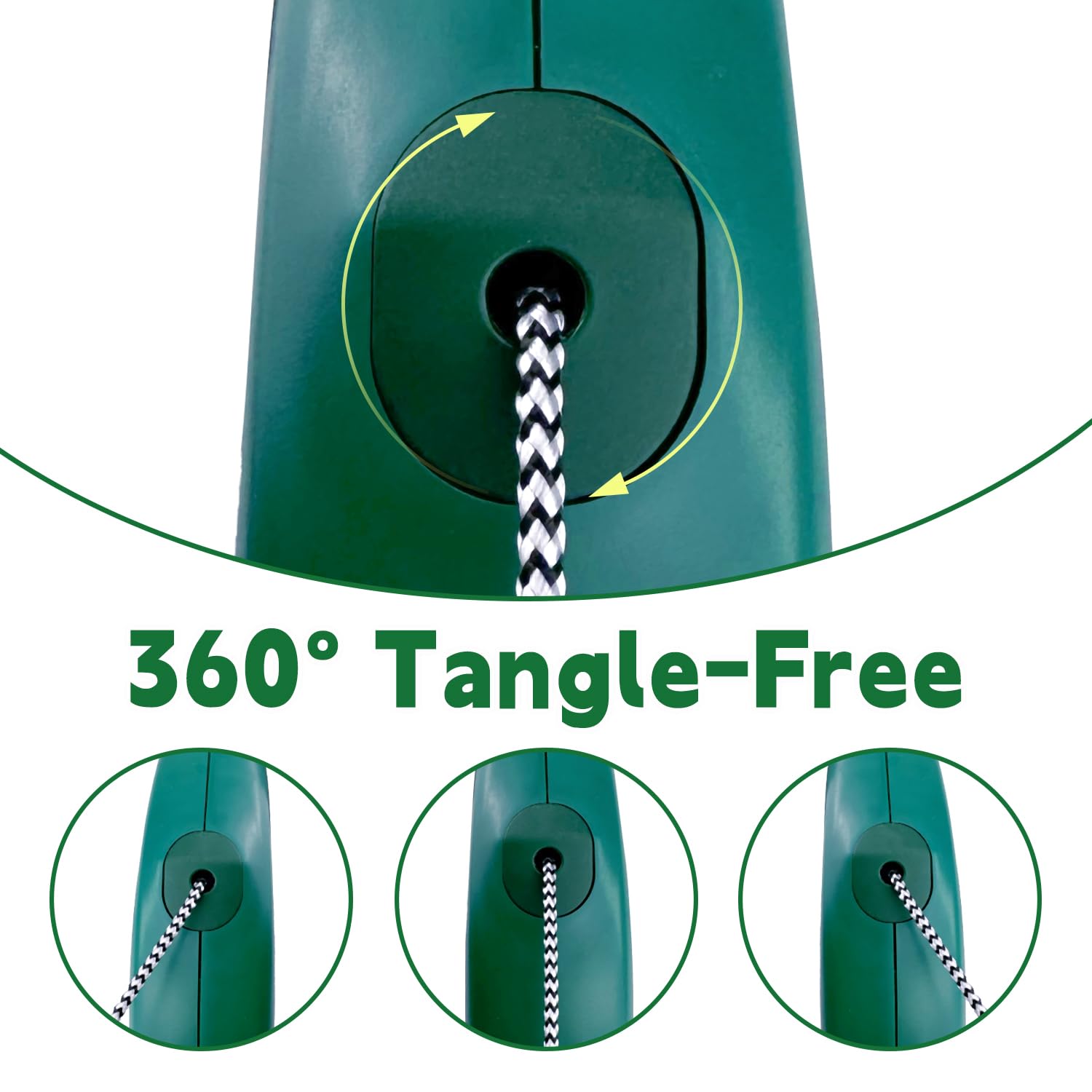 Retractable Dog Leash, Meekamar 30 Ft Dog Walking Leash For Medium Large Dogs Up To 77 Lbs, Heavy Duty No Tangle, Large