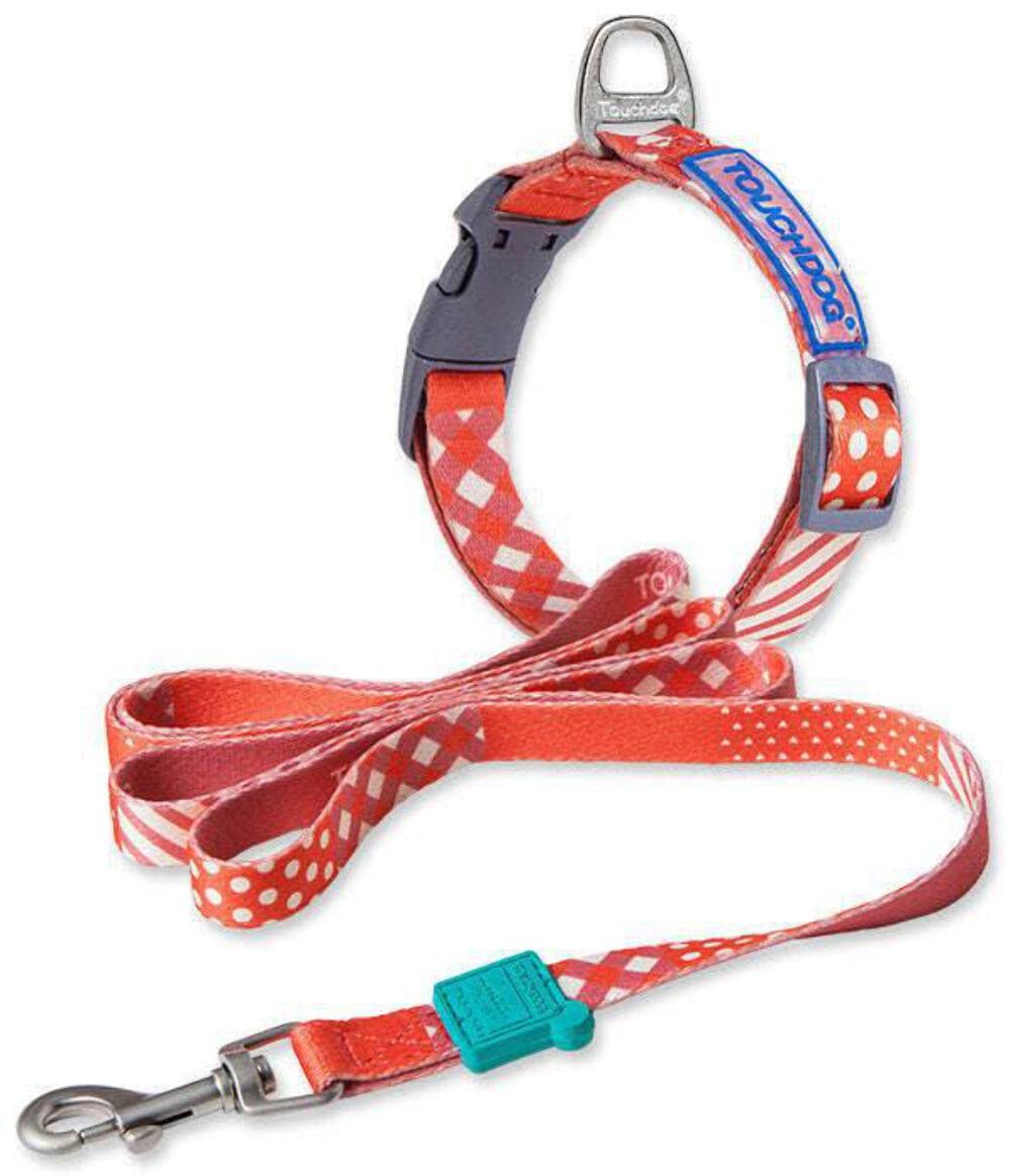 Touchdog ®'Trendzy' 2-In-1 Matching Fashion Designer Printed Dog Leash And Collar