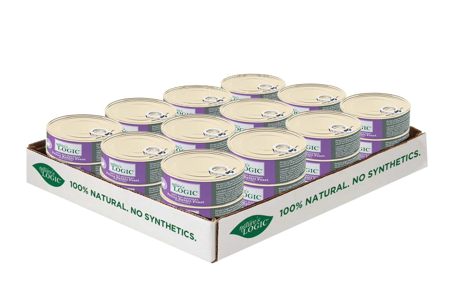 Natures Logic NL00106 Rabbit Feast Canned Feline Food, One Size