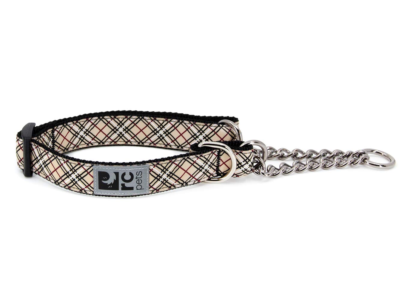 Rc Pets 3/4' Martingale Training Collar, Small, Tan Tartan