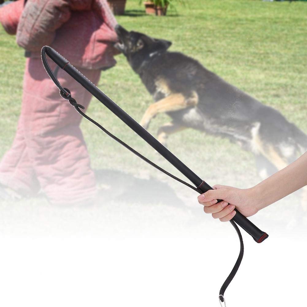 Pssopp Cowhide Dog Agitation Whip Dog Teaser Wand Dog Training Whip Dog Teaser Wand Outdoor Playing For Pulling, Chasing, Chewing, Teasing, Training