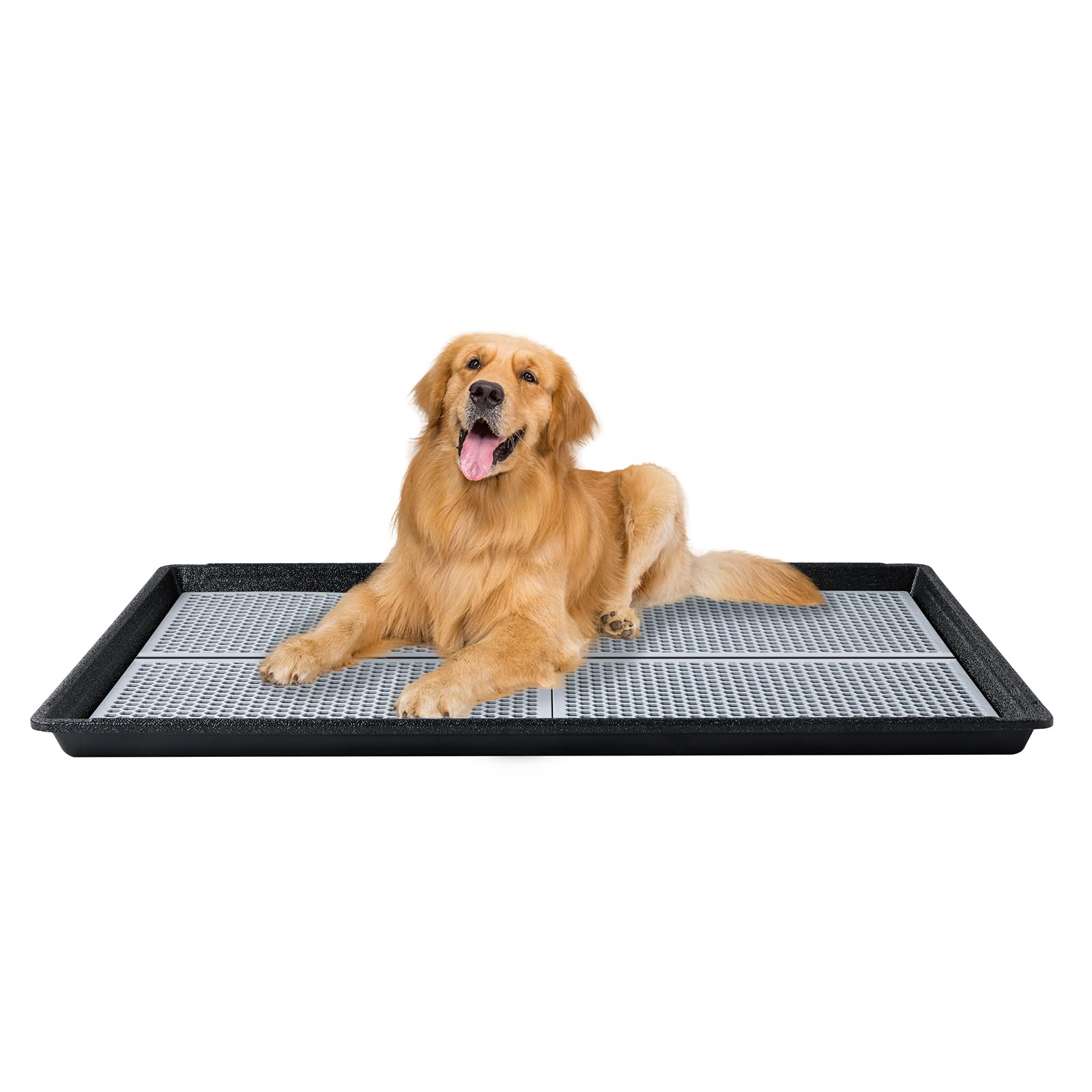 Hq4Us Dog Pee Pad Holder Tray With Grate 45     34   , Large Dog Litter Box Toilet, Puppy Pee Pad Holder, Less Mess, Dog Potty I