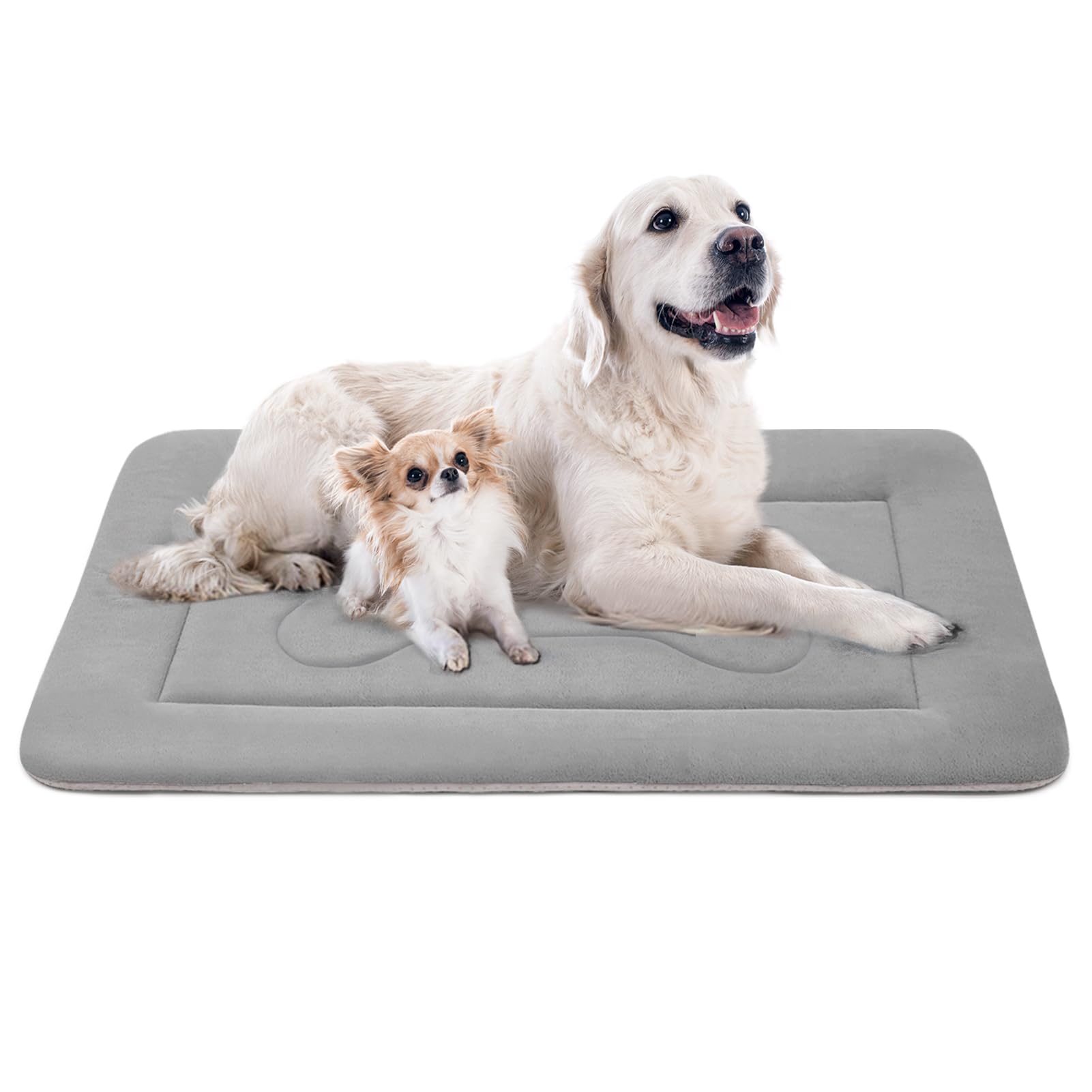 Joicyco Extra Large Dog Bed Soft Dog Crate Pad Mat 48 In Non-Slip Bottom Washable Dog Sleeping Mattress Pet Beds Cat Beds Kennel