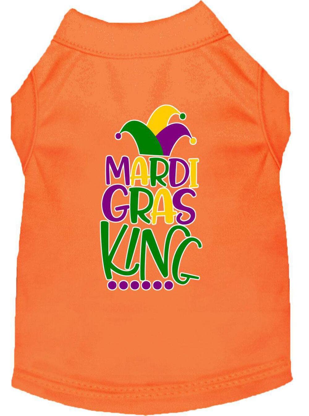 Mirage Pet Product Mardi Gras King Screen Print Mardi Gras Dog Shirt Yellow XXXL