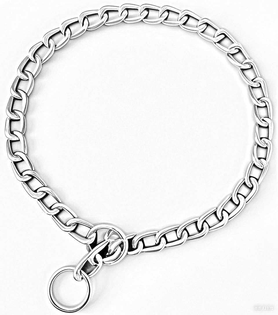 Chain Choker Collar For Dogs, Metal Slip Link Training Heavy Duty Dog Choke Collar Martingale Puppy Collars For Small Medium Lar