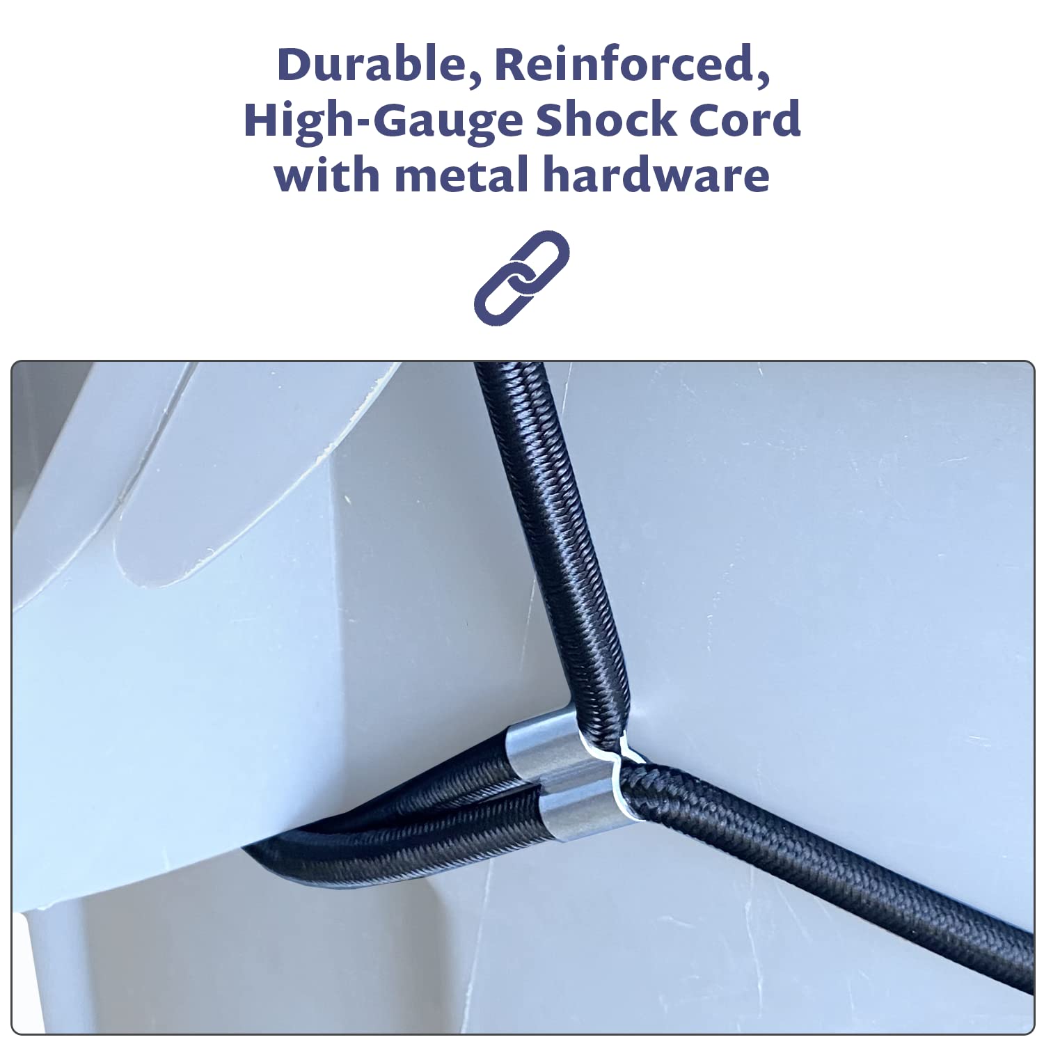 Doggy Dare Trash Can Lock - Large - Fits 45 Gallon Trash Cans - Perfect For Dogs, Raccoons, Opossums - Bungee Cord Design Makes Install Simple (Trash Can Not Included)