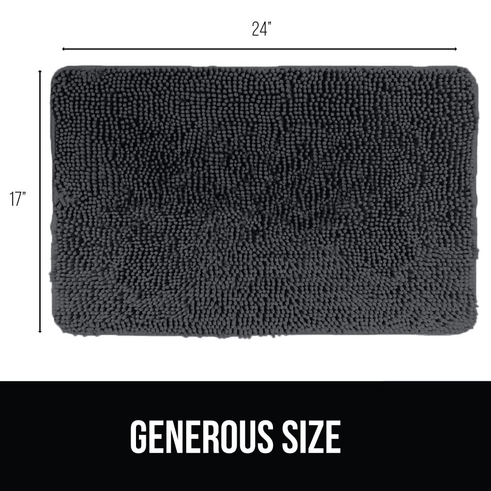 GORILLA GRIP Dog Doormat, Absorbent Doormats for Muddy Dogs Paws, Machine Washable Soakstopper Rugs, Cleaner Floors, US Designed