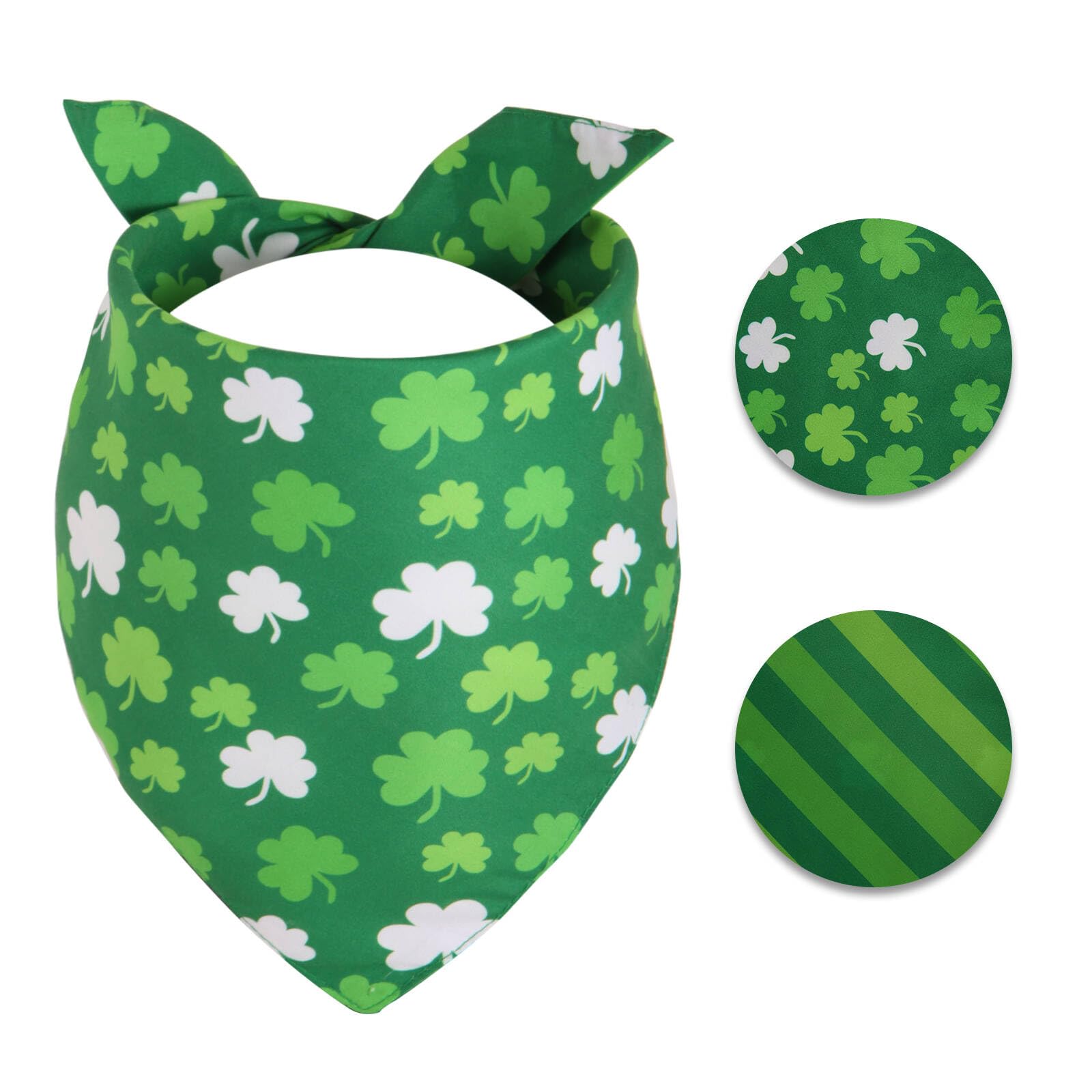 Gofshy Lucky Dog Bandana Spring -1 Pack, Premium Durable Triangle Reversible Dog Scarf, Adjustable Puppy Bandana Breed Bib Handk