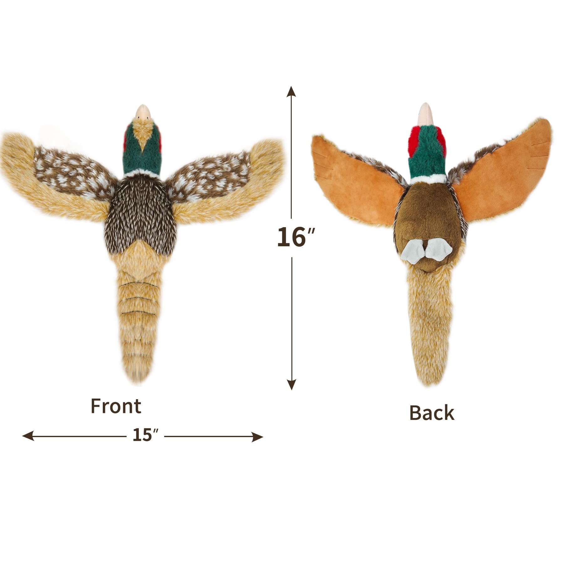 Okegztoa Dog Toys Interactive Pheasant Toy Puzzle And Squeaky, Suitable For Small Medium And Large Dogs Bird Toys, Stuffed Anima