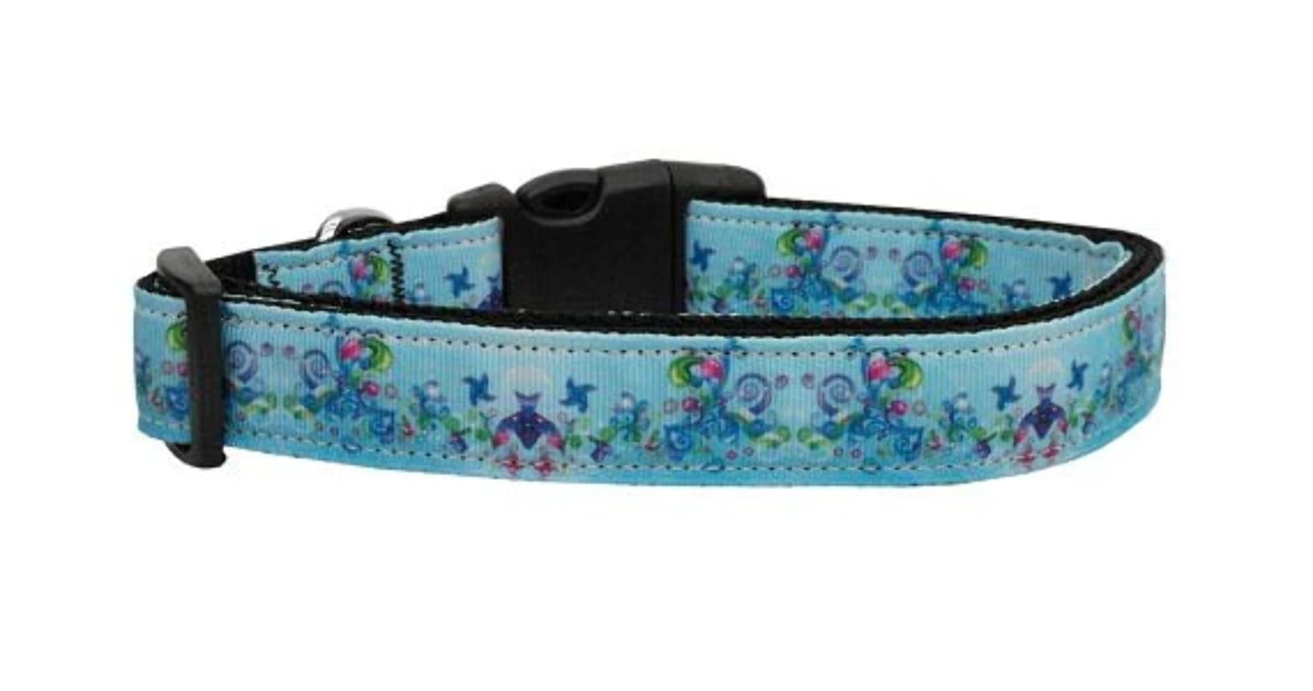 Pet Dog & Cat Nylon Collar or Leash, &quot;Dreamy Blue&quot; SM Collar