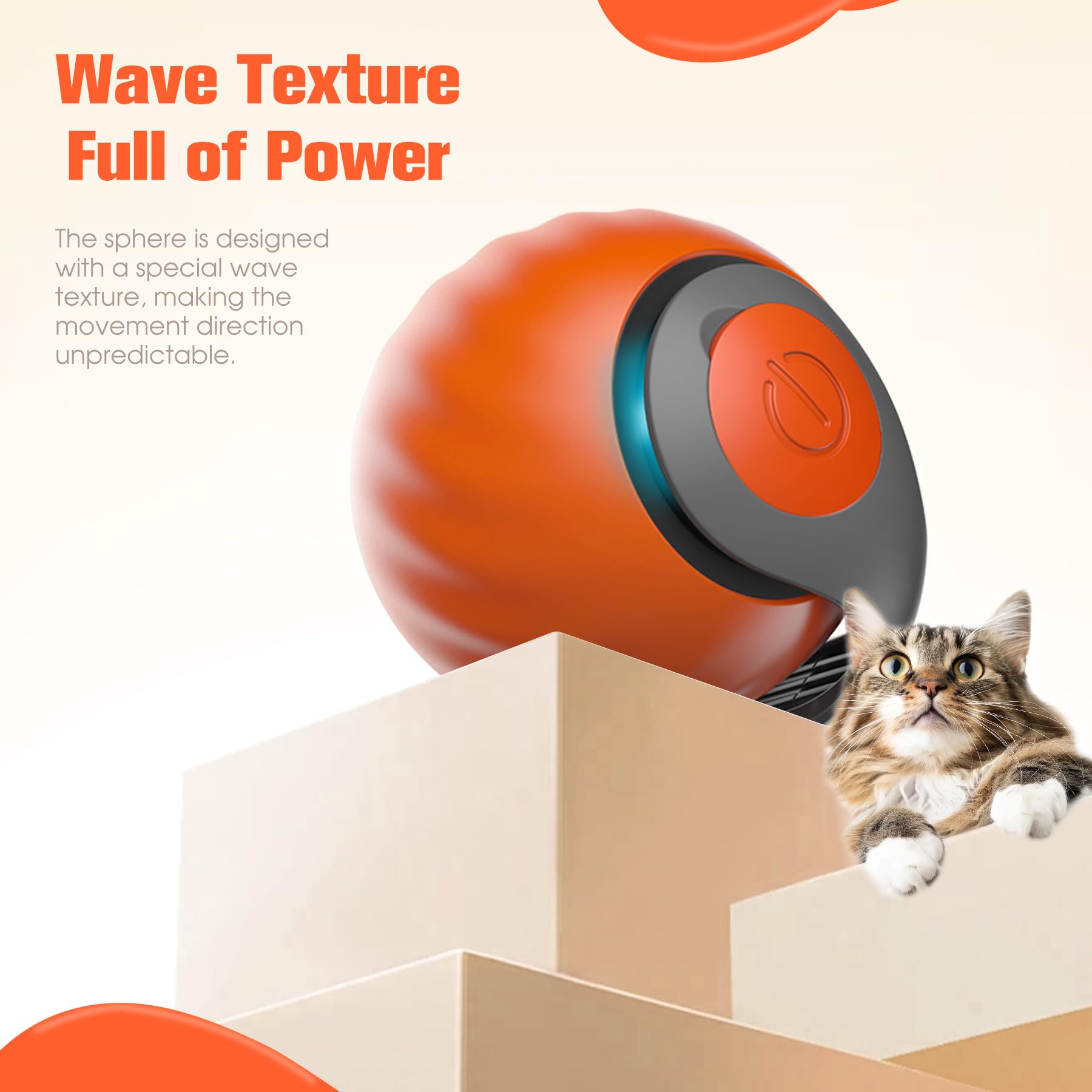 2025 New Upgrade Speedy Tail Cat Toy, Smart Interactive Pet Toys Comes With 4 Tails, Reinforced Version Of The Cat Toys Balls, T