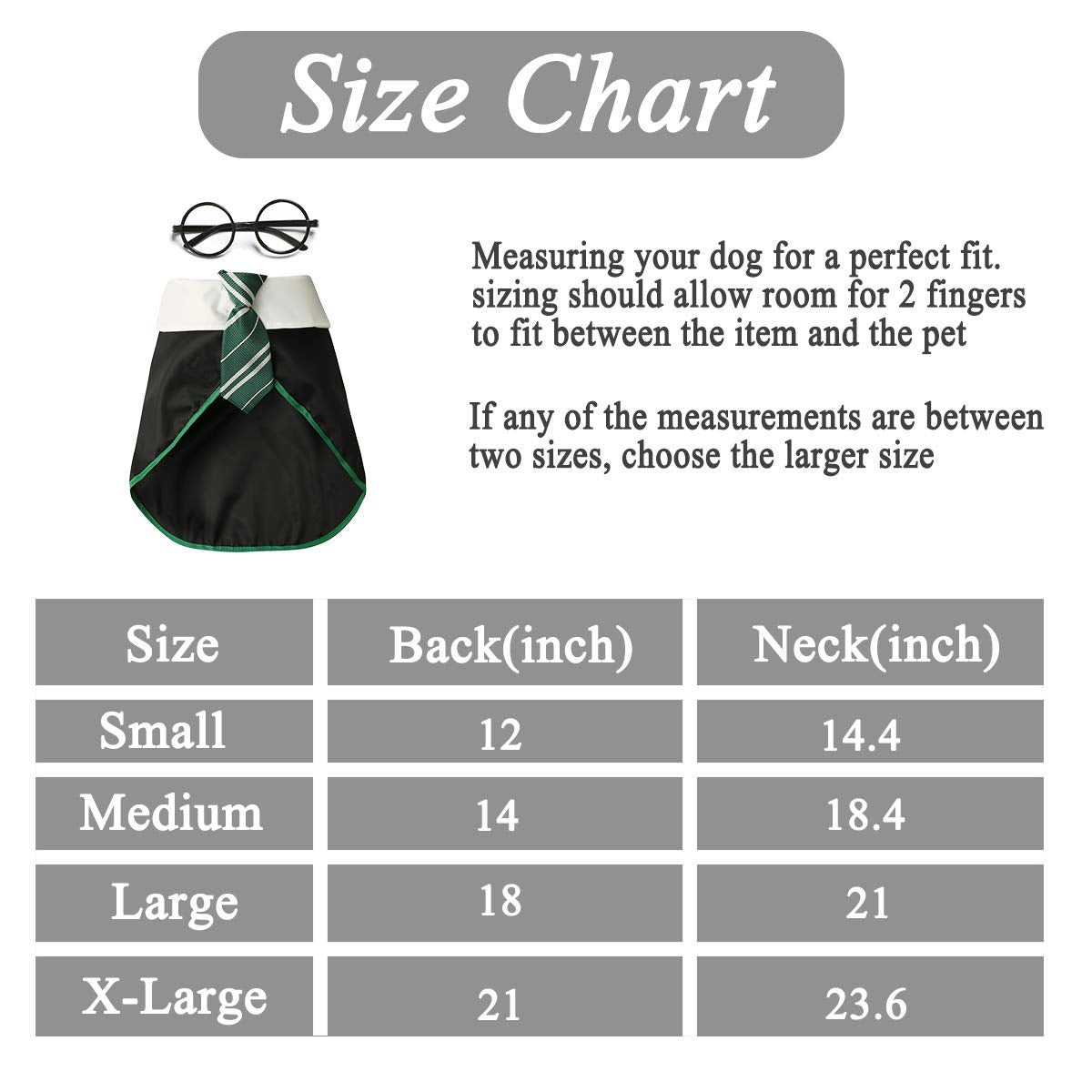 Coomour Dog Halloween Costume Pet Wizard Shirt Funny Cat Clothes For Dogs Cats Clothing With Glasses (Large,Green)