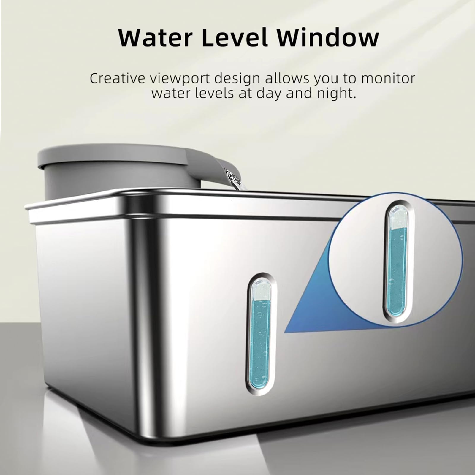 Dog Water Fountain Stainless Steel, 270Oz/2.1Gallon, Pet Water Fountain For Cats And Dogs, Pet Drinking Fountain With Large Capa