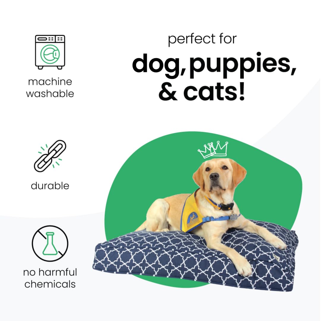 Molly Mutt Small Dog Bed Cover - Romeo & Juliet Print - Measures 22   X27   X5 - 100% Cotton - Durable - Breathable - Sustainabl