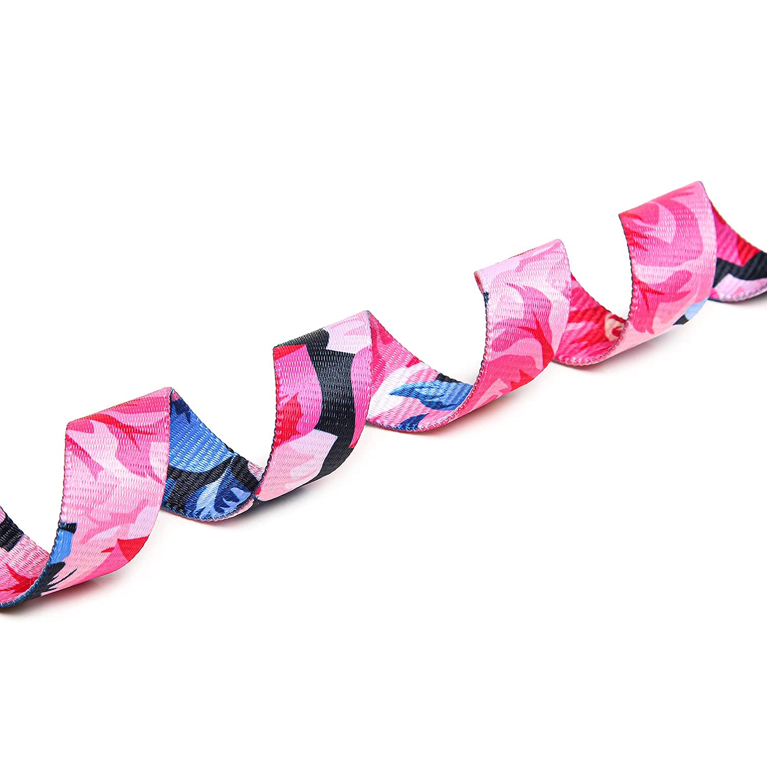 Suredoo Adjustable Dog Collar With Patterns, Ultra Comfy Soft Nylon Breathable Pet Collar For Small Medium Large Dogs (S, Pink Flower)